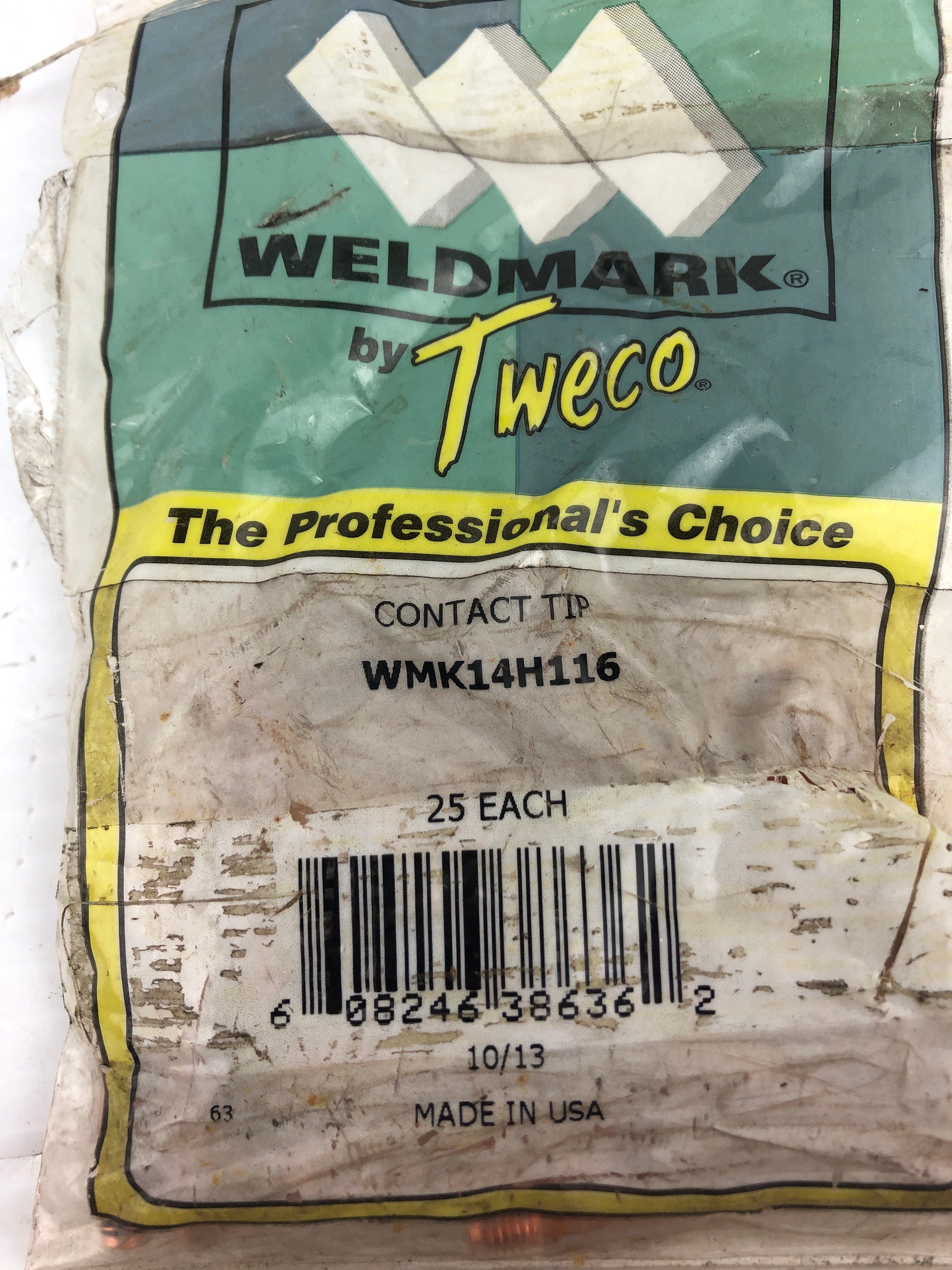 Tweco WMK14H116 Welding Contact Tip - Bag of 25