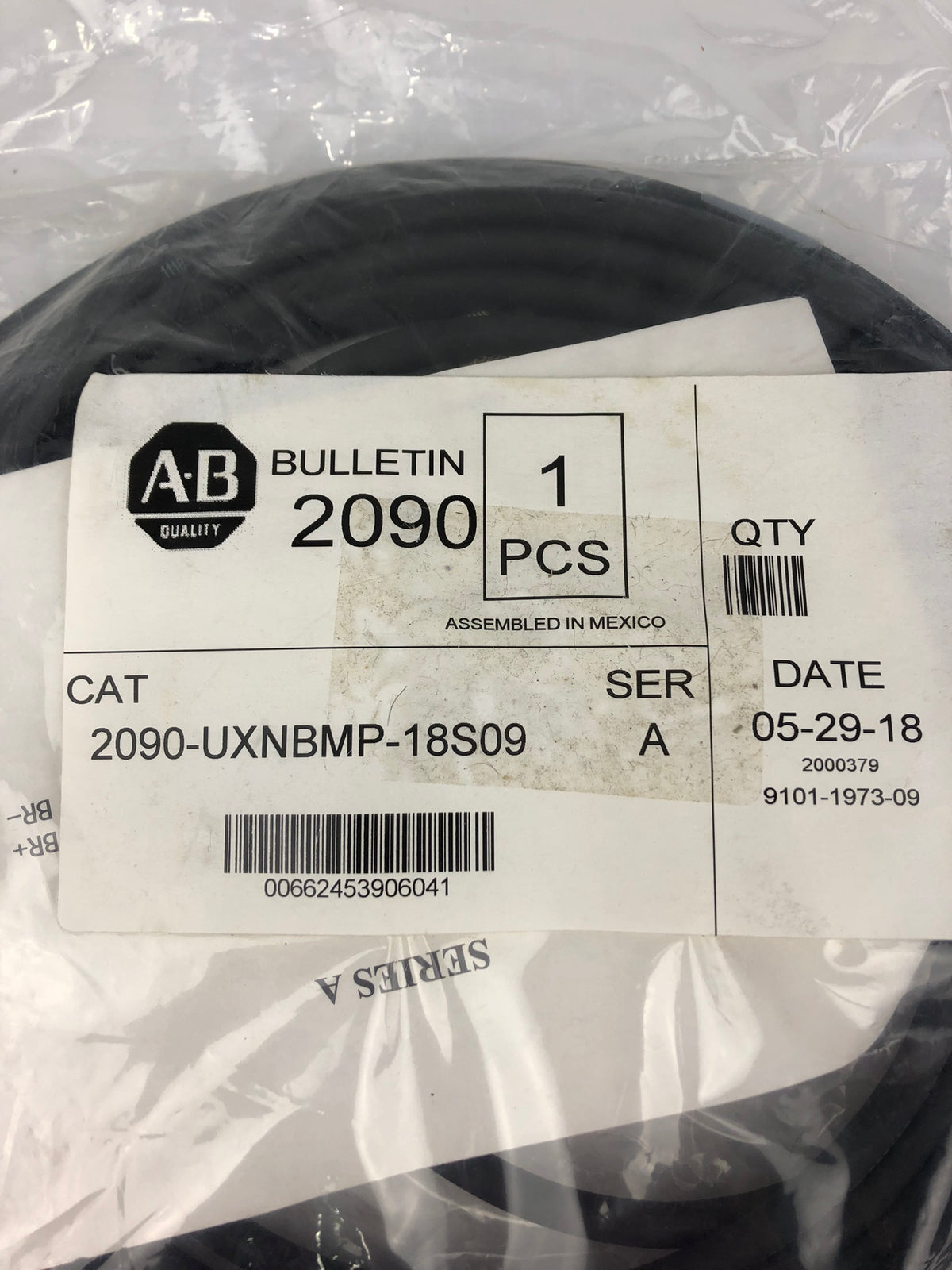 Allen Bradley 2090-UXNBMP-18S09 Brake Cable Series A Bulletin 2090 - US Shipping