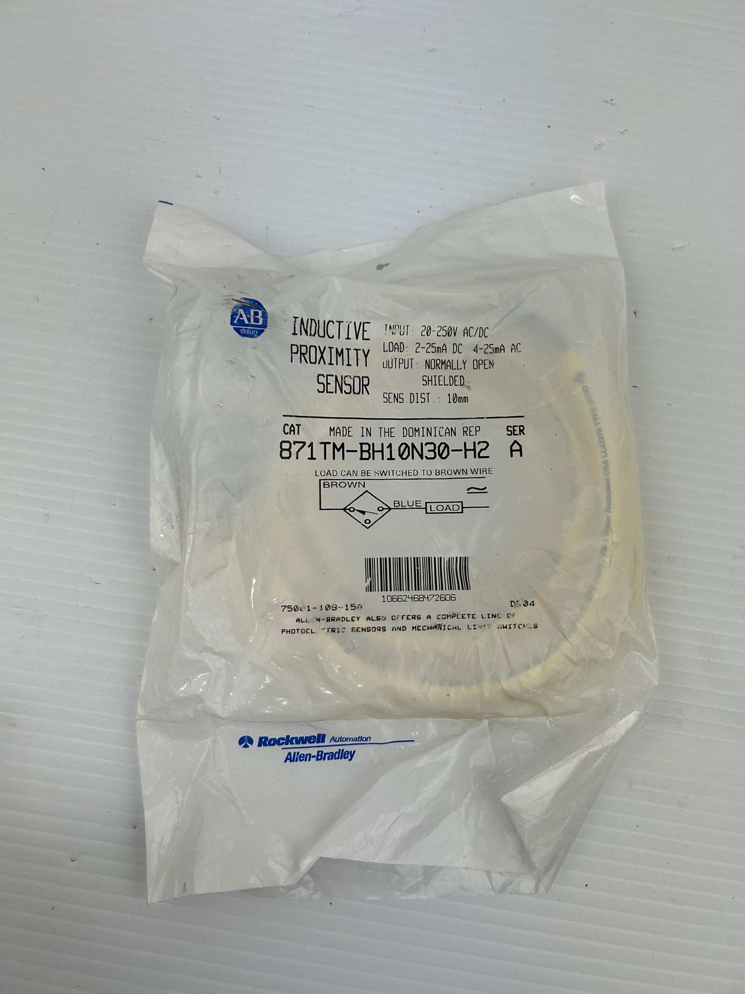 Allen Bradley 871TM-BH10N30-H2 Inductive Proximity Sensor Series A