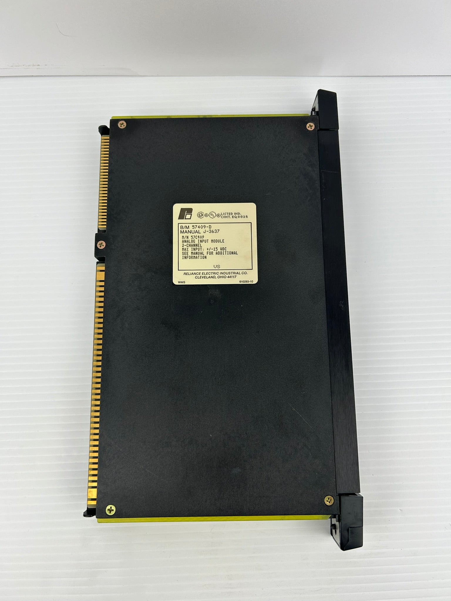 Reliance Electric 57C409 Isolated Control A/D Analog Input Module 57409-D J-3637