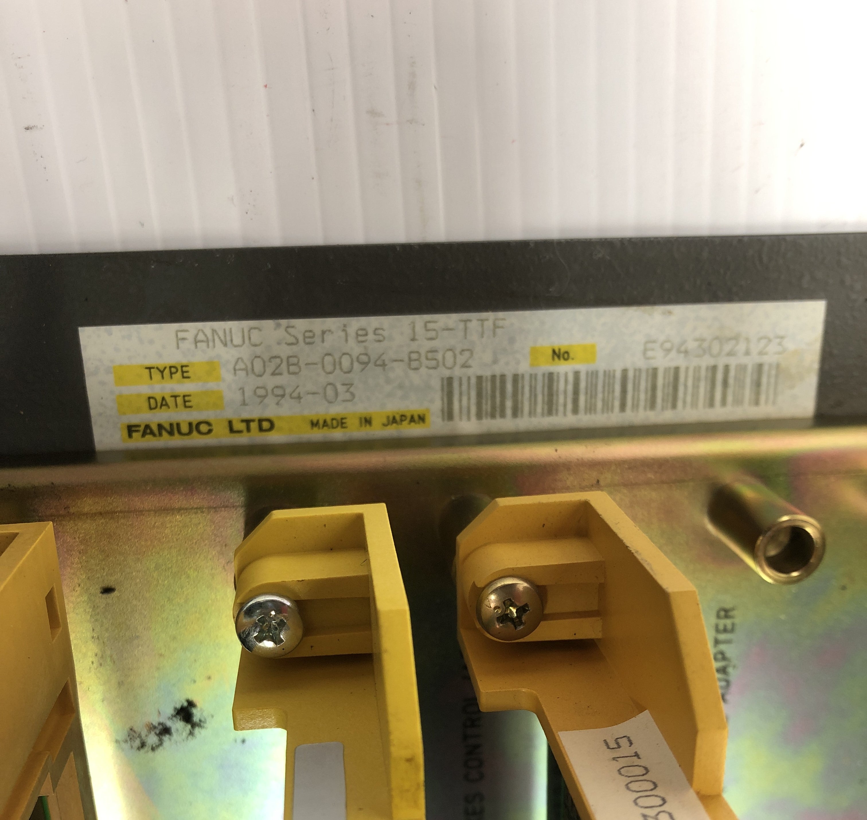 Fanuc A02B-0094-B502 PLC Rack Circuit Board Assembly Series 15-TTF