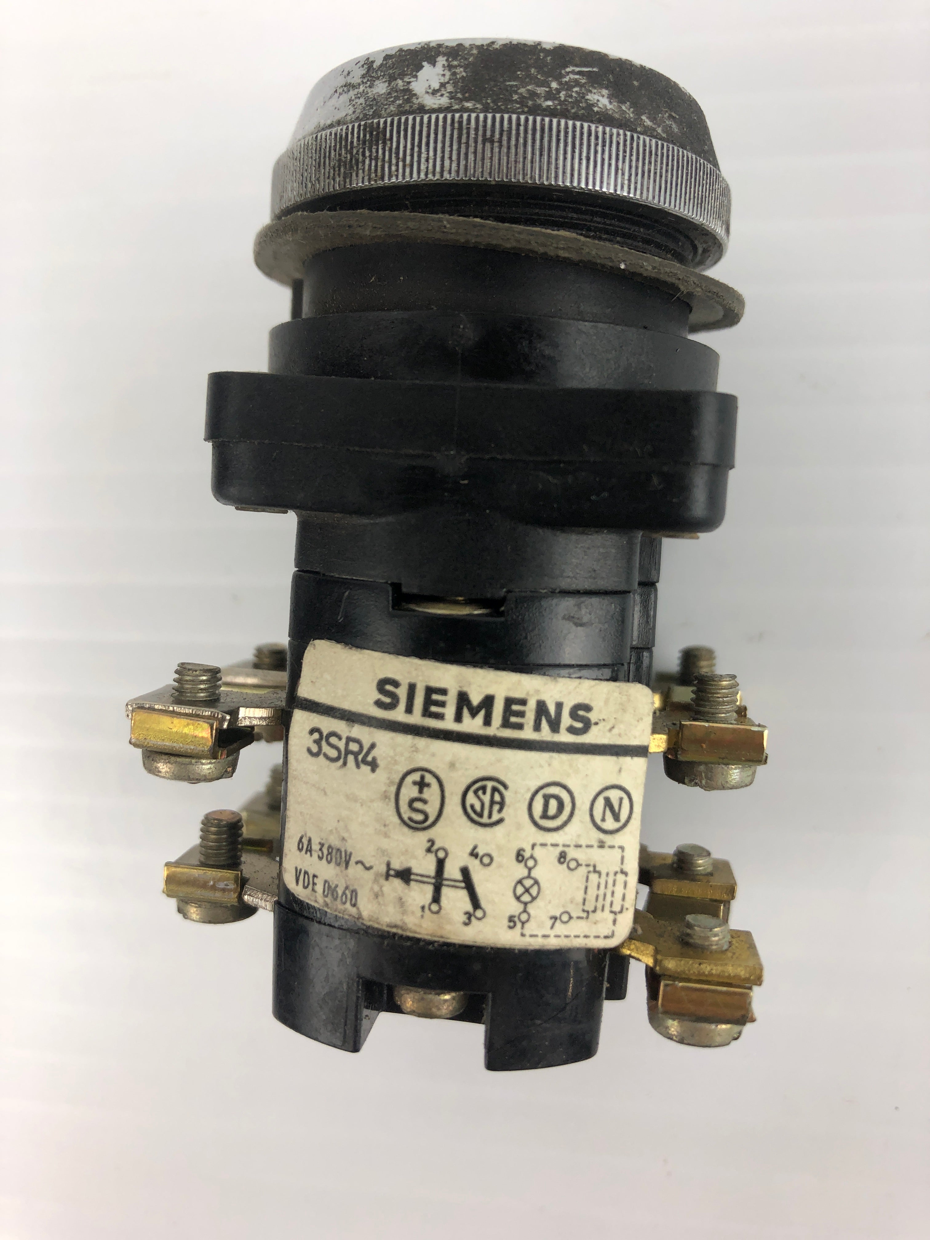 Siemens 3SR4 White Push Button Arrow 6A 380V