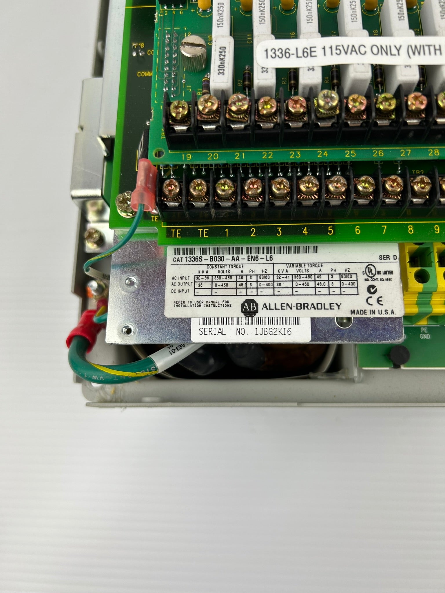 Allen Bradley 1336S-B030-AA-EN6-L6 AC Drive Series D - No Cover