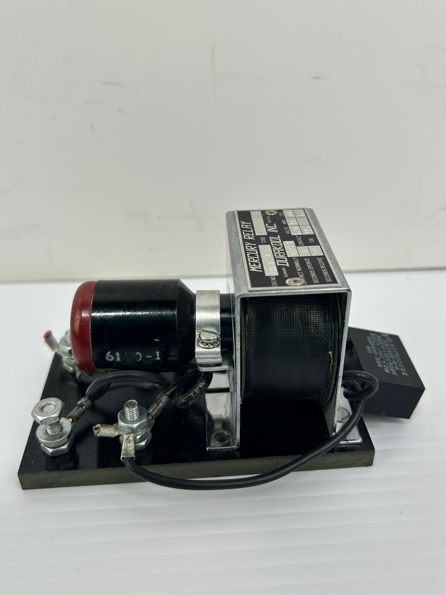 Durakool BFT-45 Mercury Relay 120V 10A with Electrocube RG1986-8-6 Capacitor