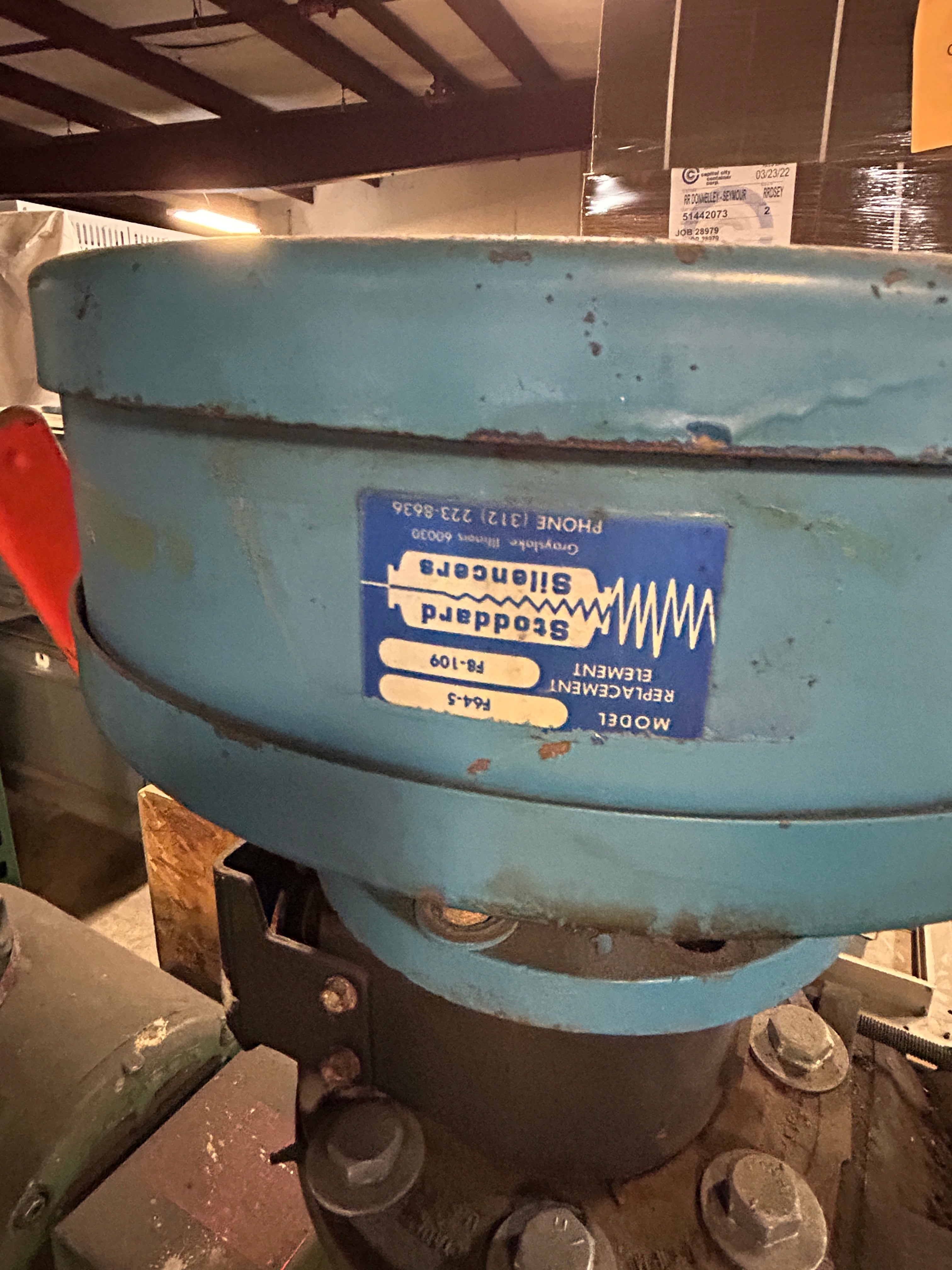 Lamson Blower 554-4-0-AD 871070 25 HP Baldor Motor with Stoddard Silencers F64-5