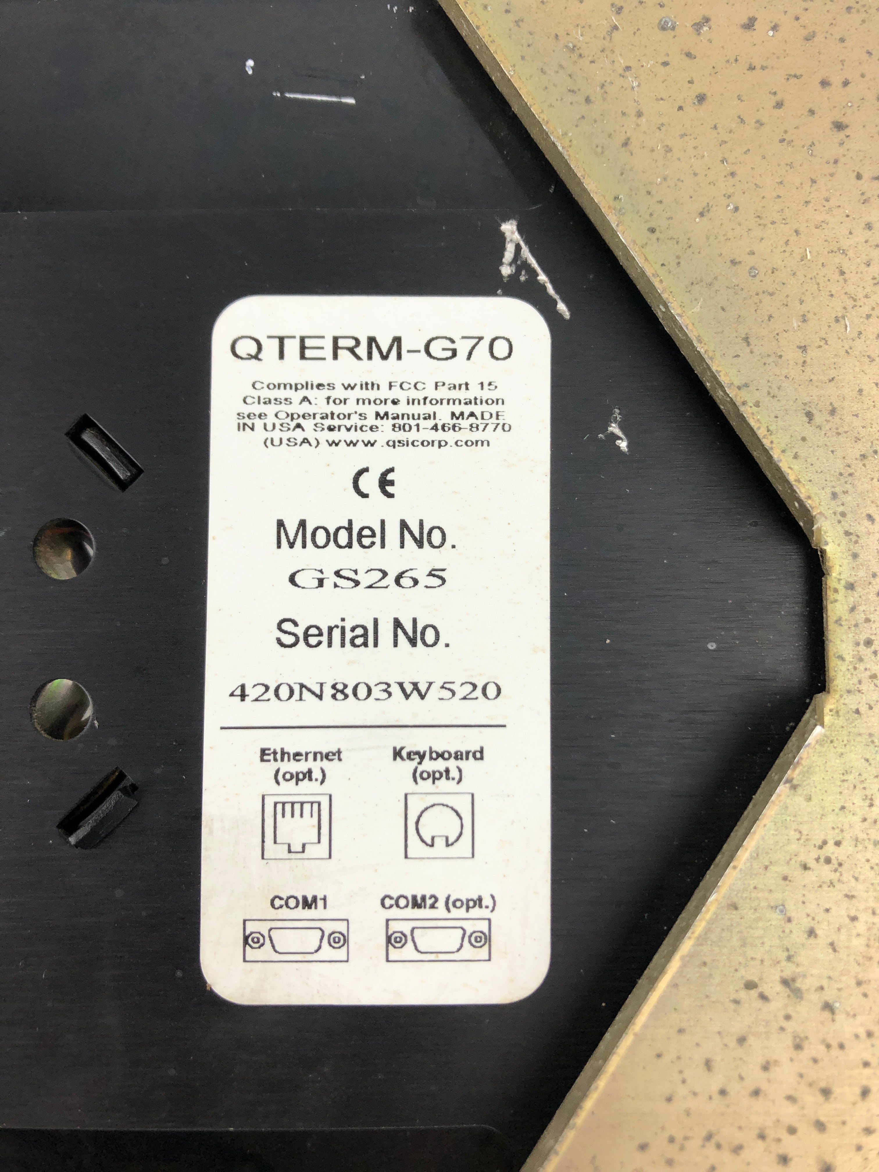 Qterm-G70 GS265 Touch Screen Operation Panel with Push Button and Alarm