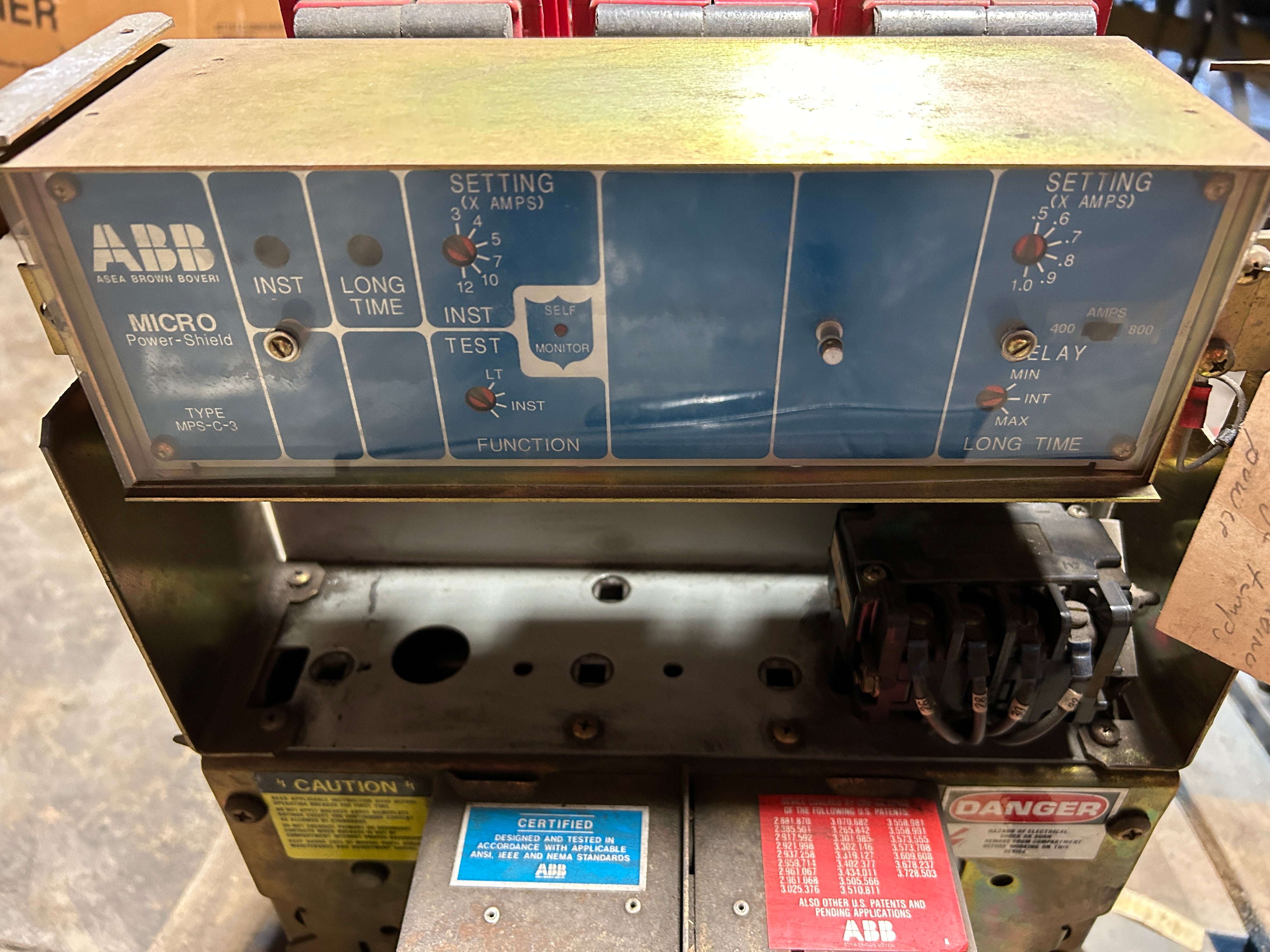 ABB K-800M K-Line Power Circuit Breaker 800A K800M with Power Shield MPS-C-3