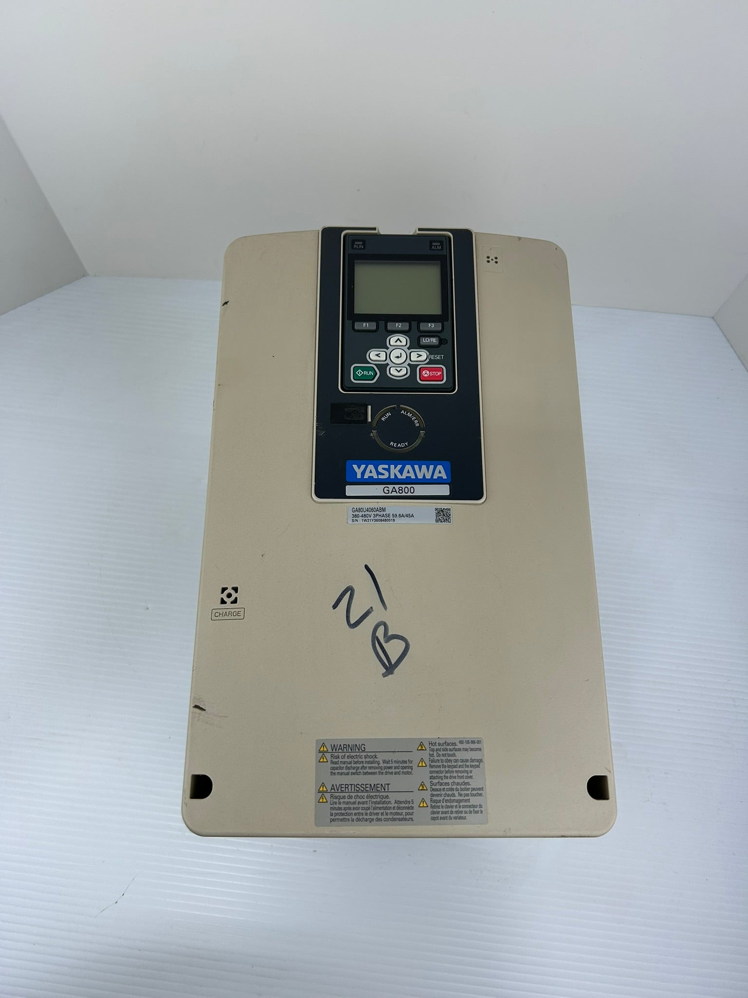 Yaskawa Electric GA80U4060ABM AC Drive Rev B CIPR-GA80U4060ABMA-AAAANA GA800