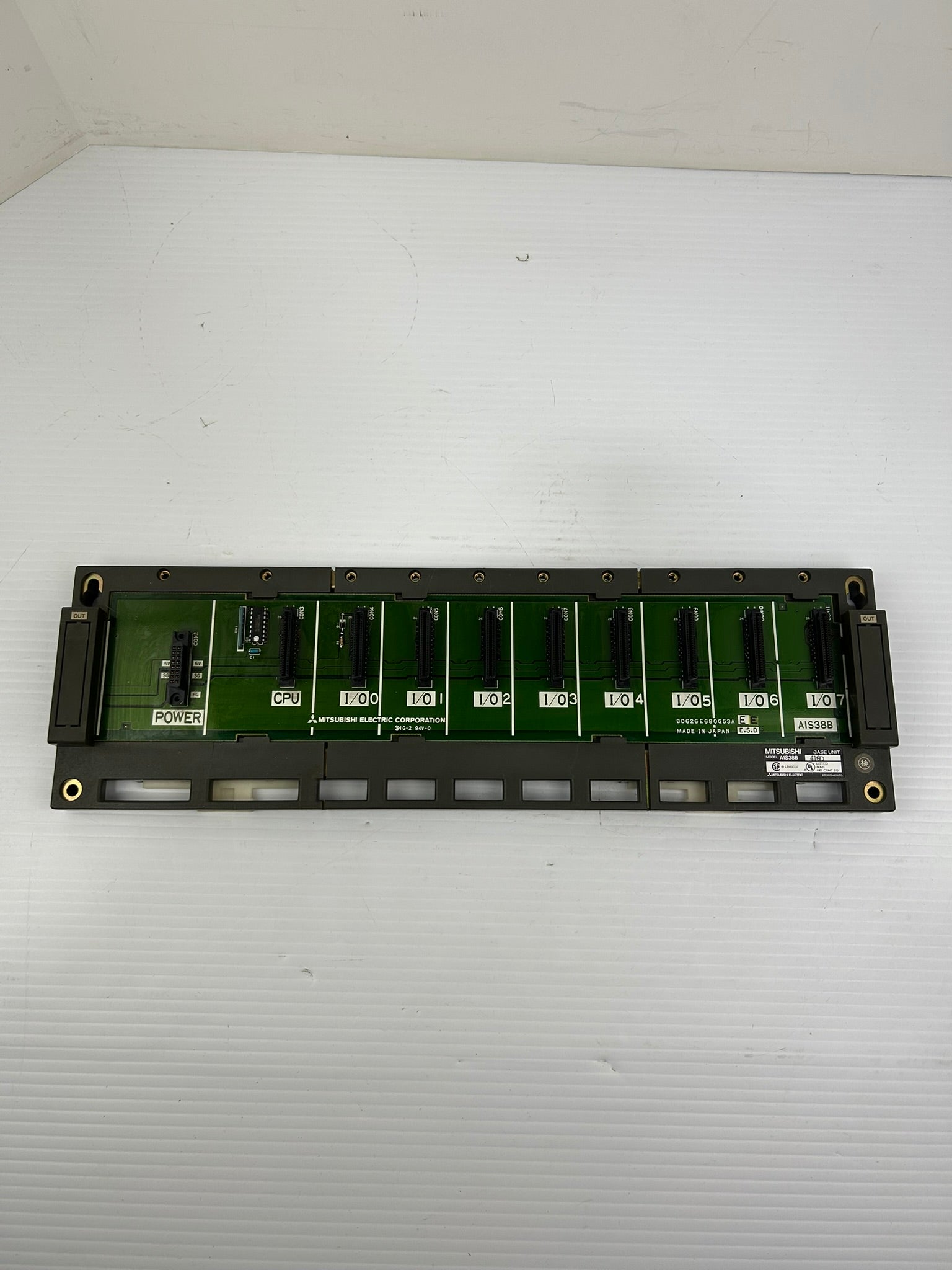 Mitsubishi A1S38B Base Unit Empty PLC Rack MG-2 94V-0