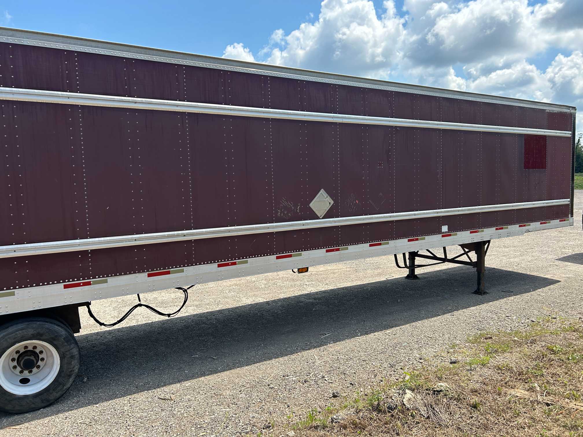 2004 Trailmobile 53' Dry Van Semi Trailer Air Ride Swing Doors 2MN01JAH941001020