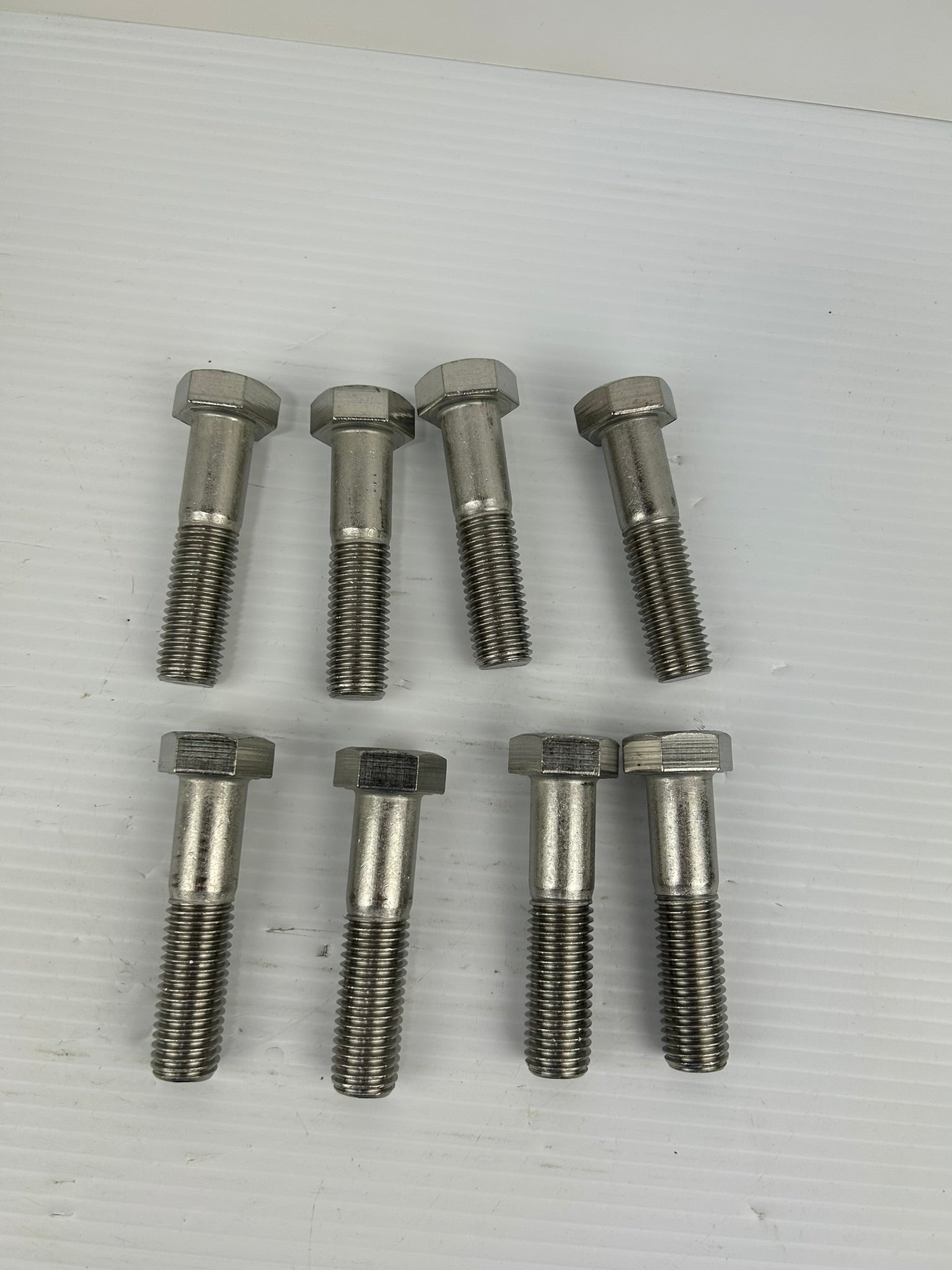 ABP S30400 Hex Screw Bolt 3-5/8" Long x 5/8" Diameter - Lot of 8