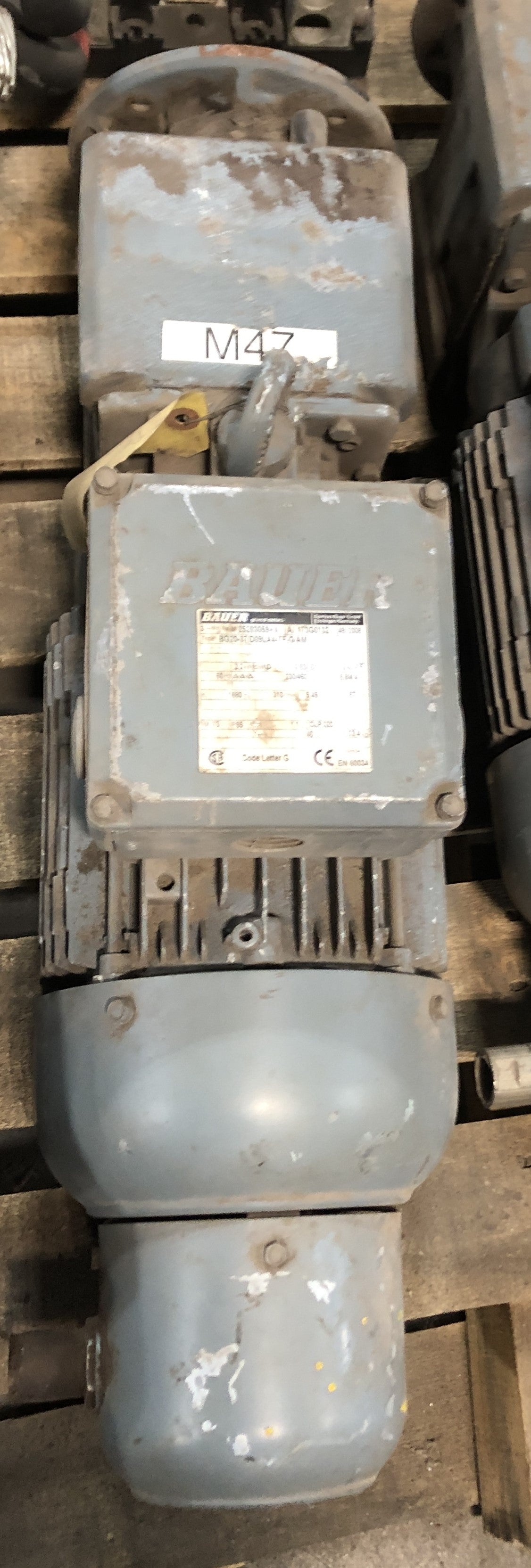 Bauer 25283059-4 Geared Motor BG20-37/D09LA4-TF-G/AM 2,2kW 60Hz 230/460V