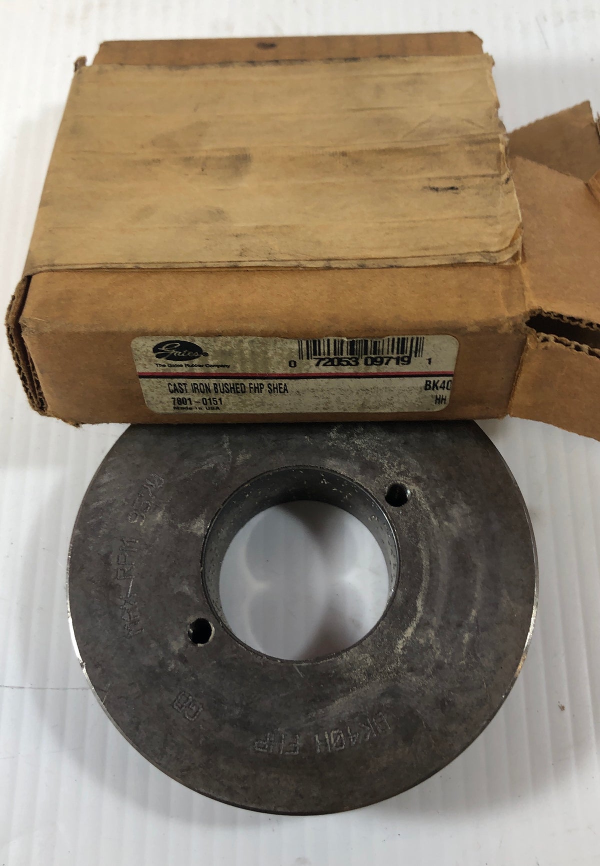 Gates Cast Iron Bushed FHP SHEA 7801-0151 BK40H 72053-09719
