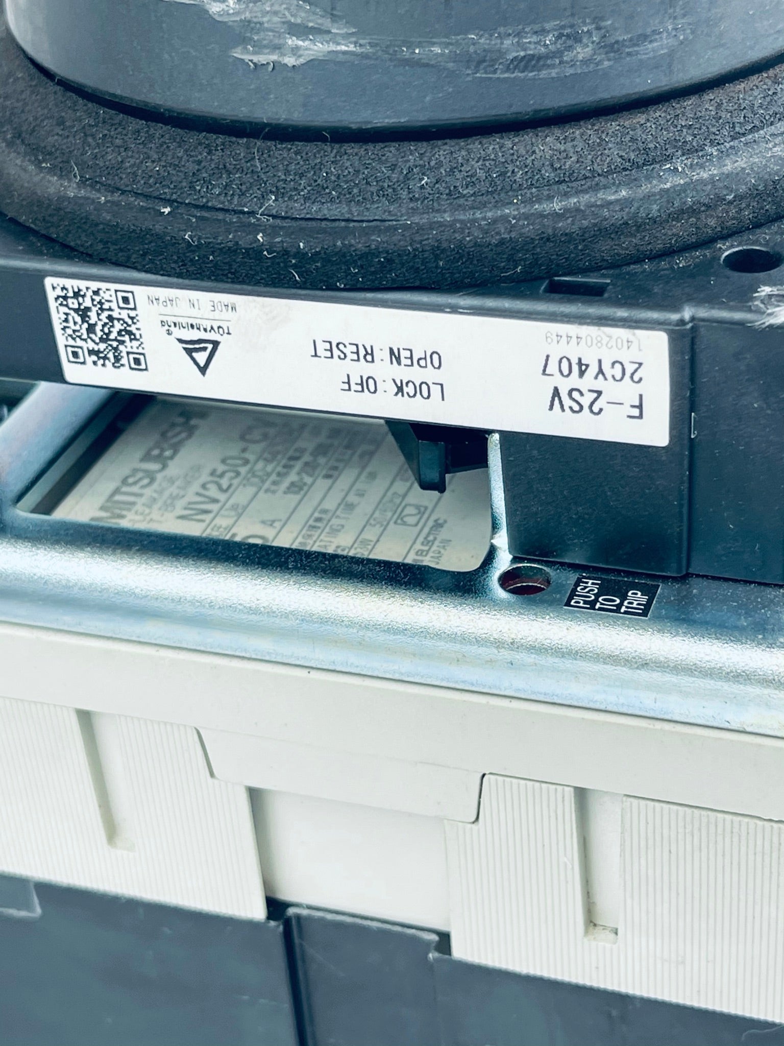 3 Pole Circuit Breaker NV250CV with Rotary Switch F-2SV Assembly