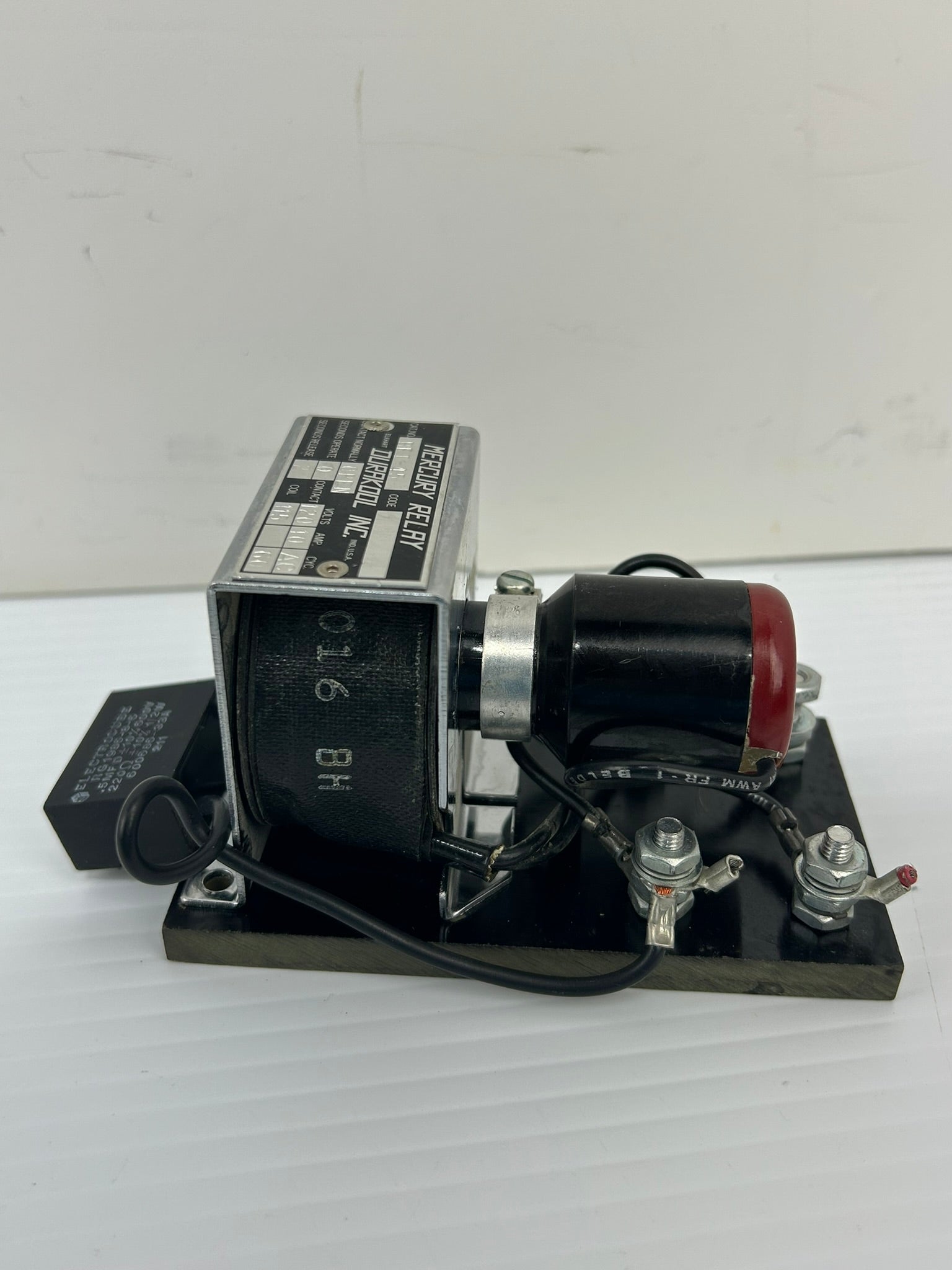 Durakool BFT-45 Mercury Relay 120V 10A with Electrocube RG1986-8-6 Capacitor