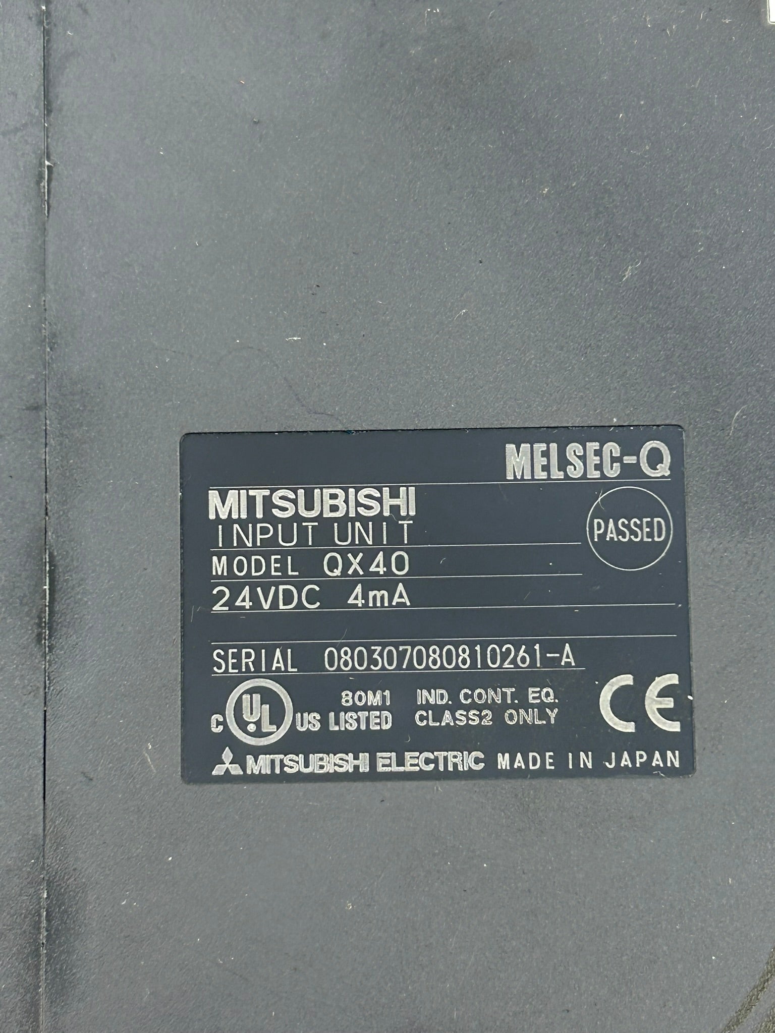 Mitsubishi QX40 PLC Input Unit Module 24VDC 4mA Melsec-Q