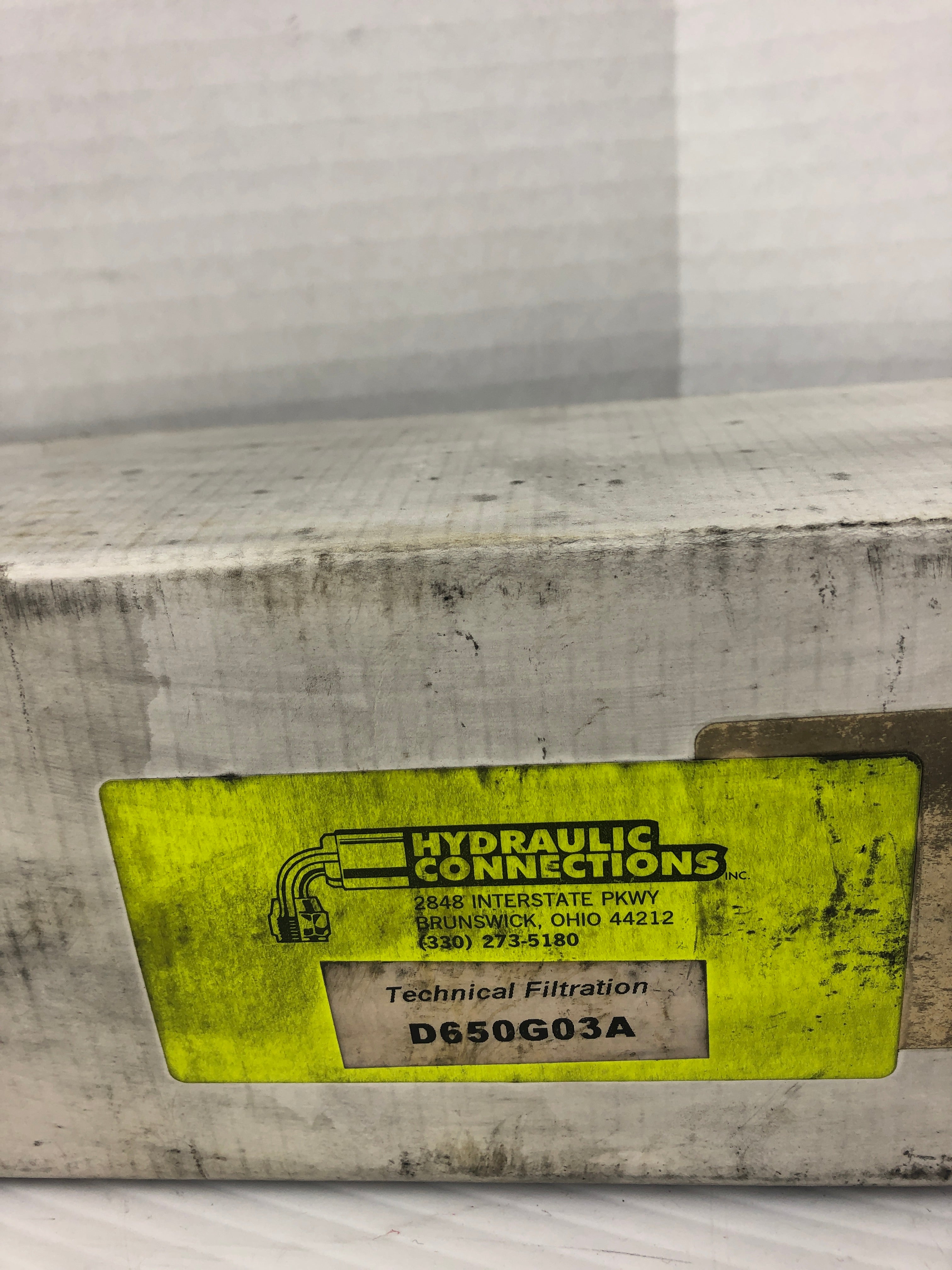 Hydraulic Connections D650G03A Filter