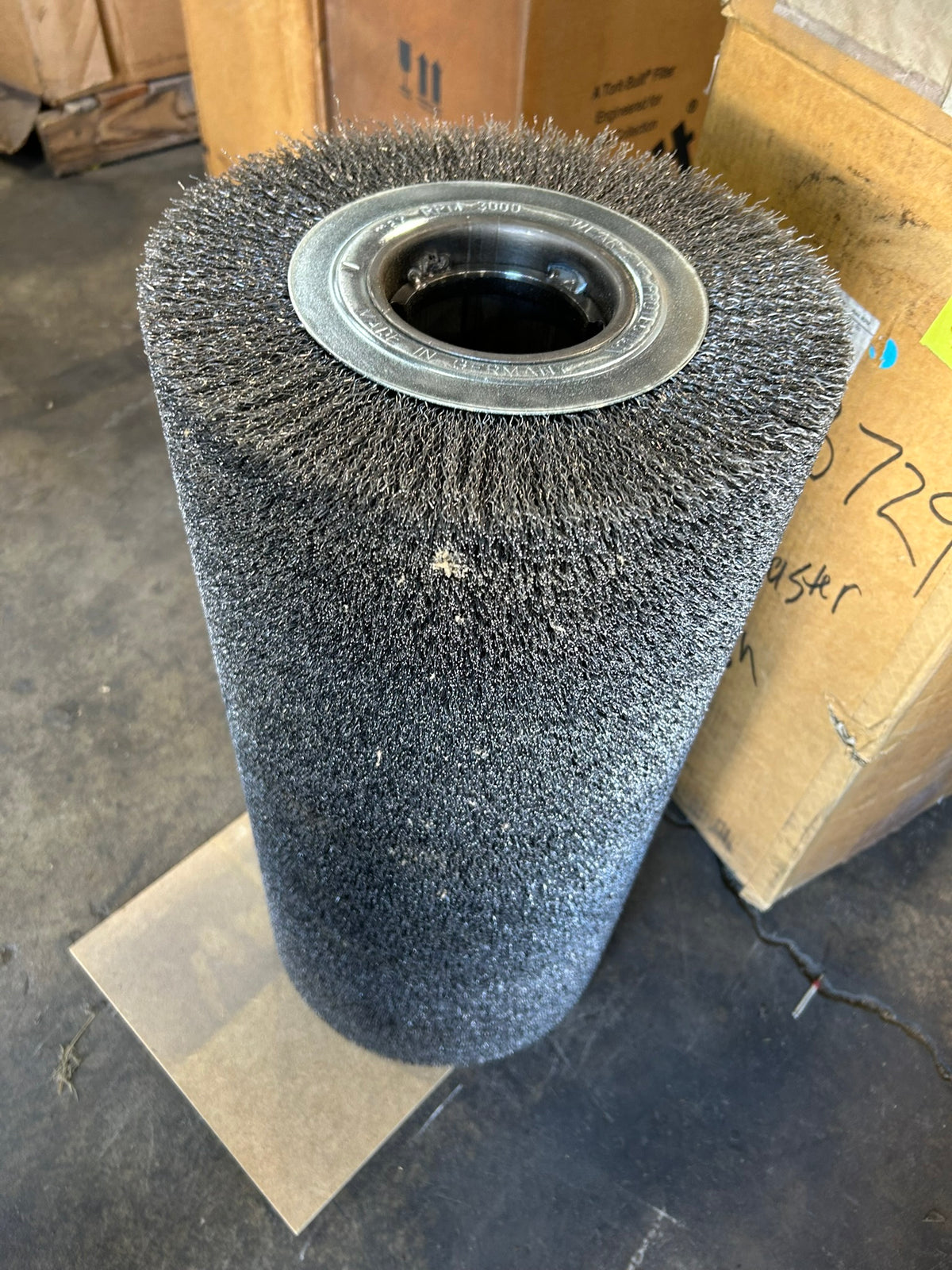 Kent 387.29K.60 12" Deburring Roller Wide Face Wire Brush 12"x3.25" .020" CAB729