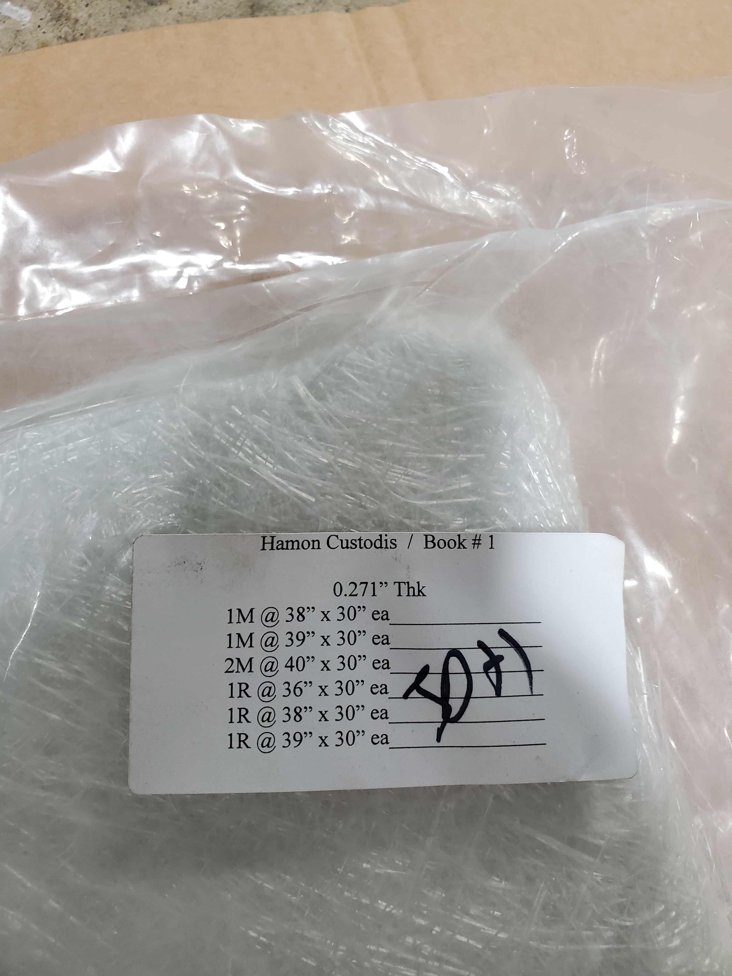 Book # 1 Fiberglass Insulation Blanket 0.271" Thick