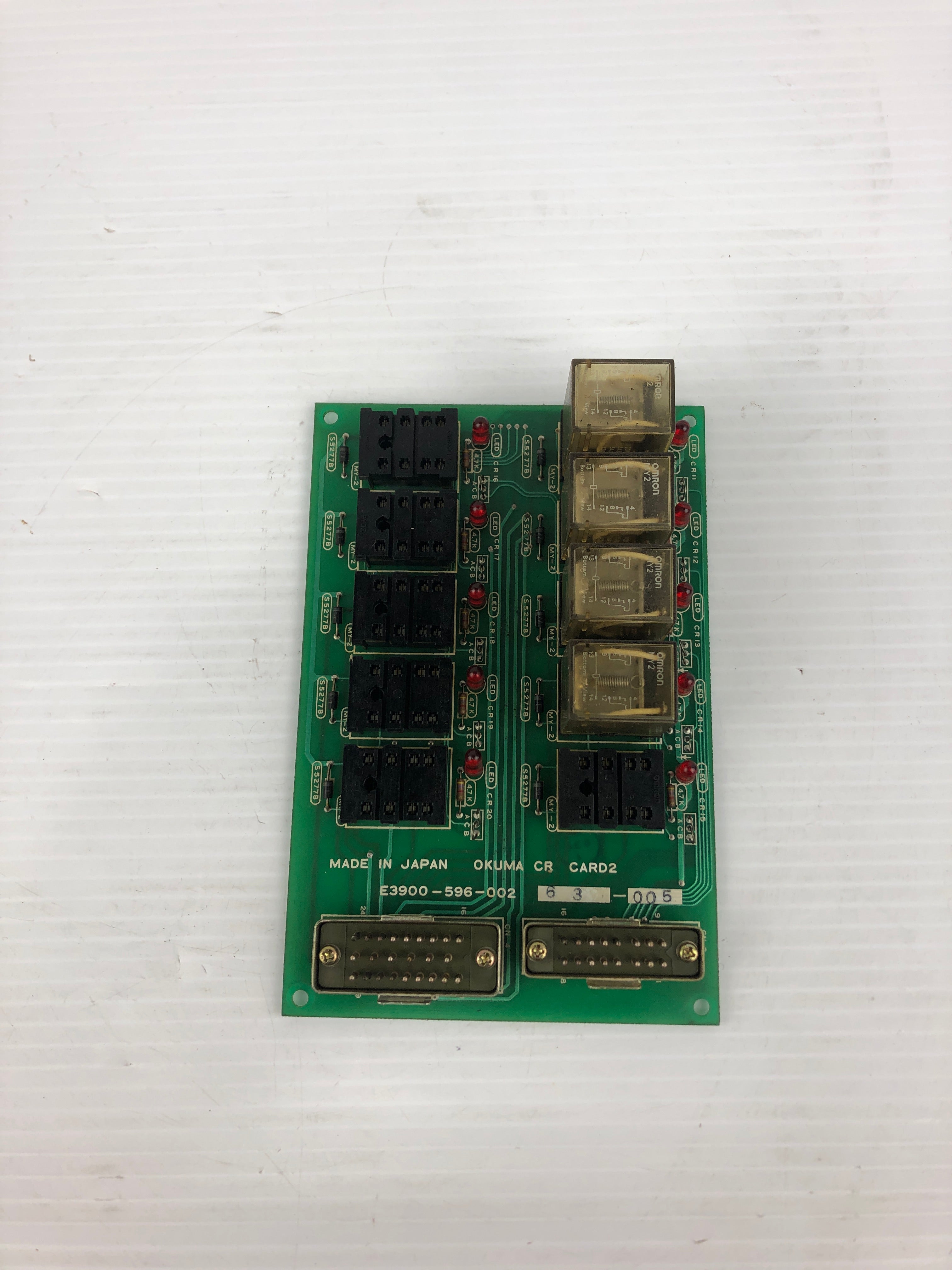 Okuma E3900-596-002 CR Card2 Relay Board with 4 Relays