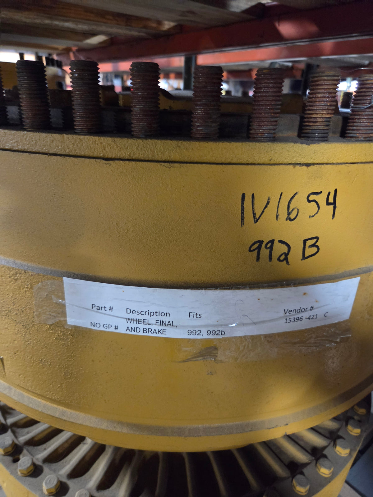 Caterpillar 1V-1654 Final Drive Wheel & Brake CAT 1V1654 - Fits Loader 992 992B