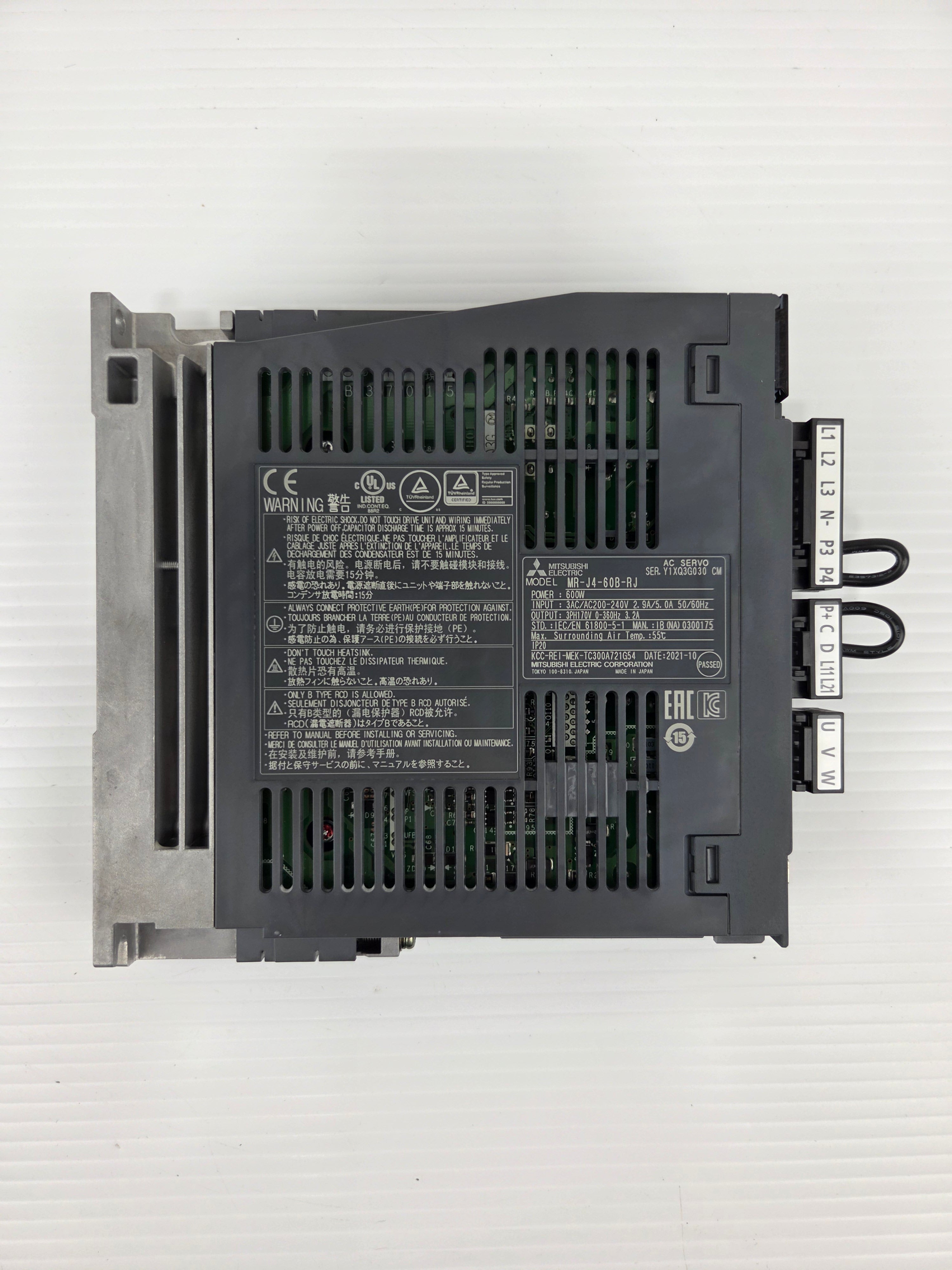 Mitsubishi MR-J4-60B-RJ MELSERVO-J4 600W AC Servo Amplifier Drive