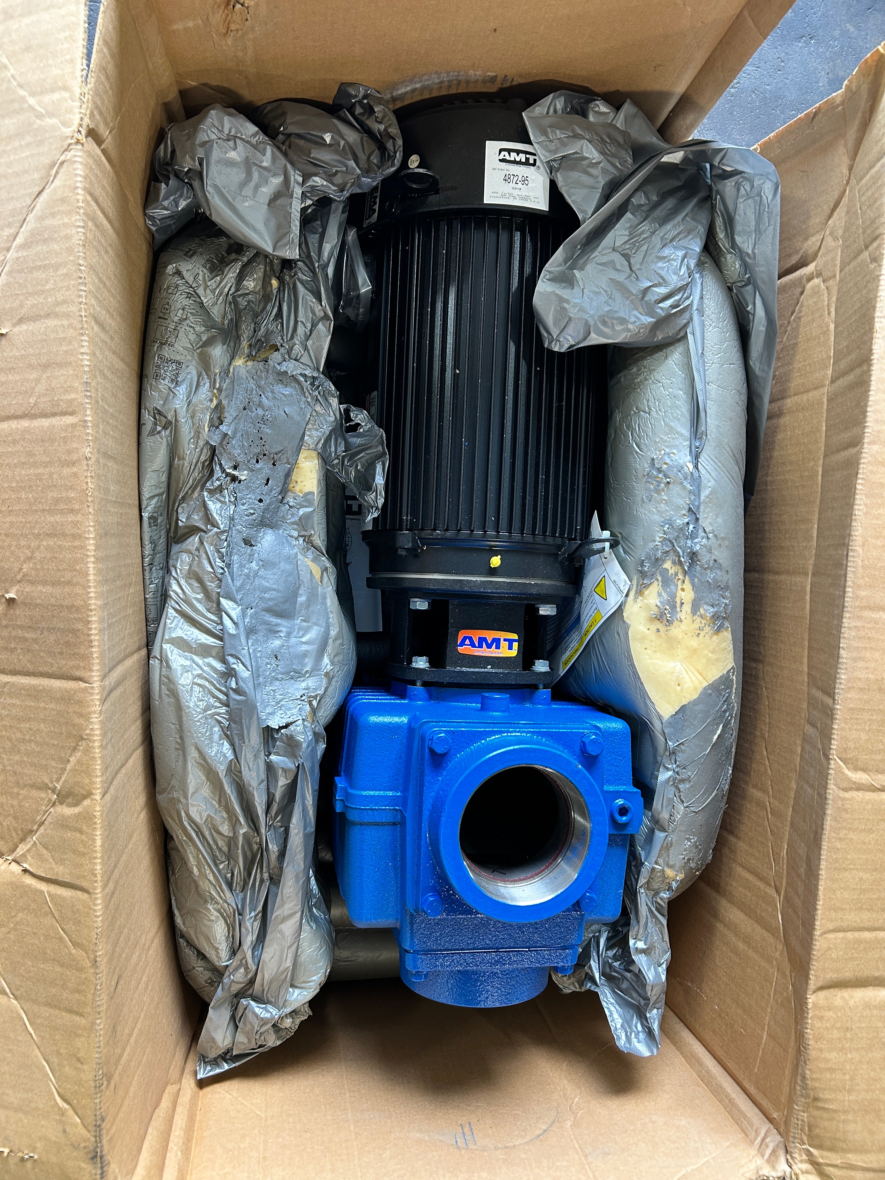 AMT 4872-95 4" Self Priming Centrifugal Pump 15HP 208-230/460V 3PH TEFC 660 GPM