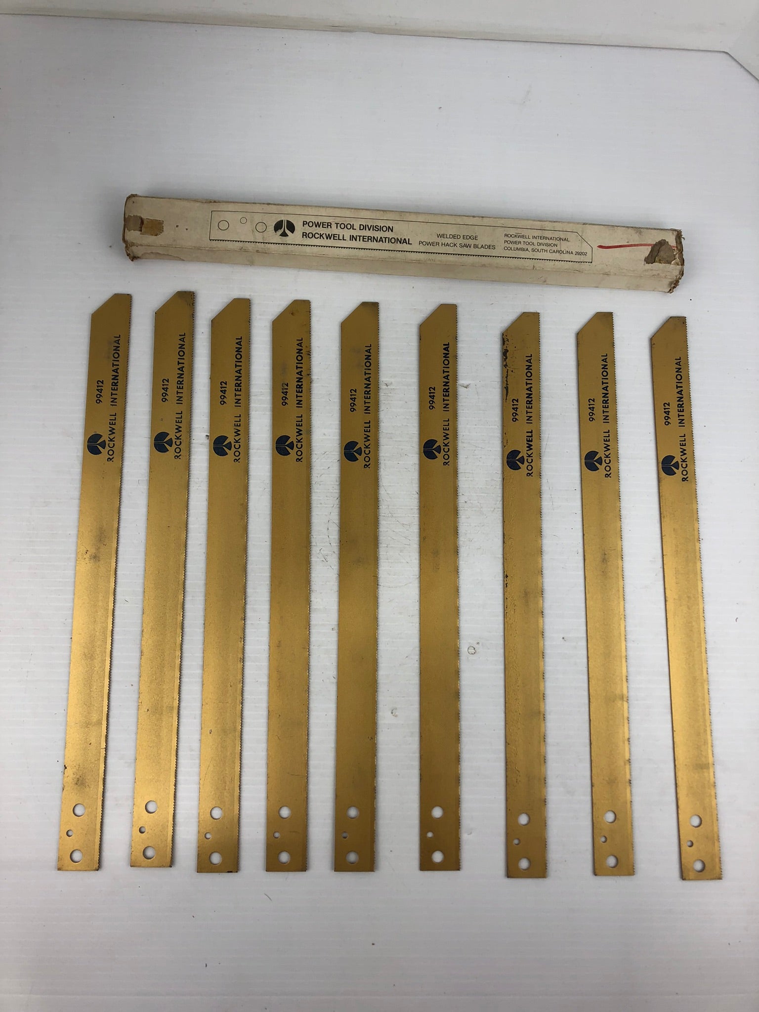 Rockwell Tool Division 99412 16" x 1" x .05 Welded Edge Power Hack Saw Blades