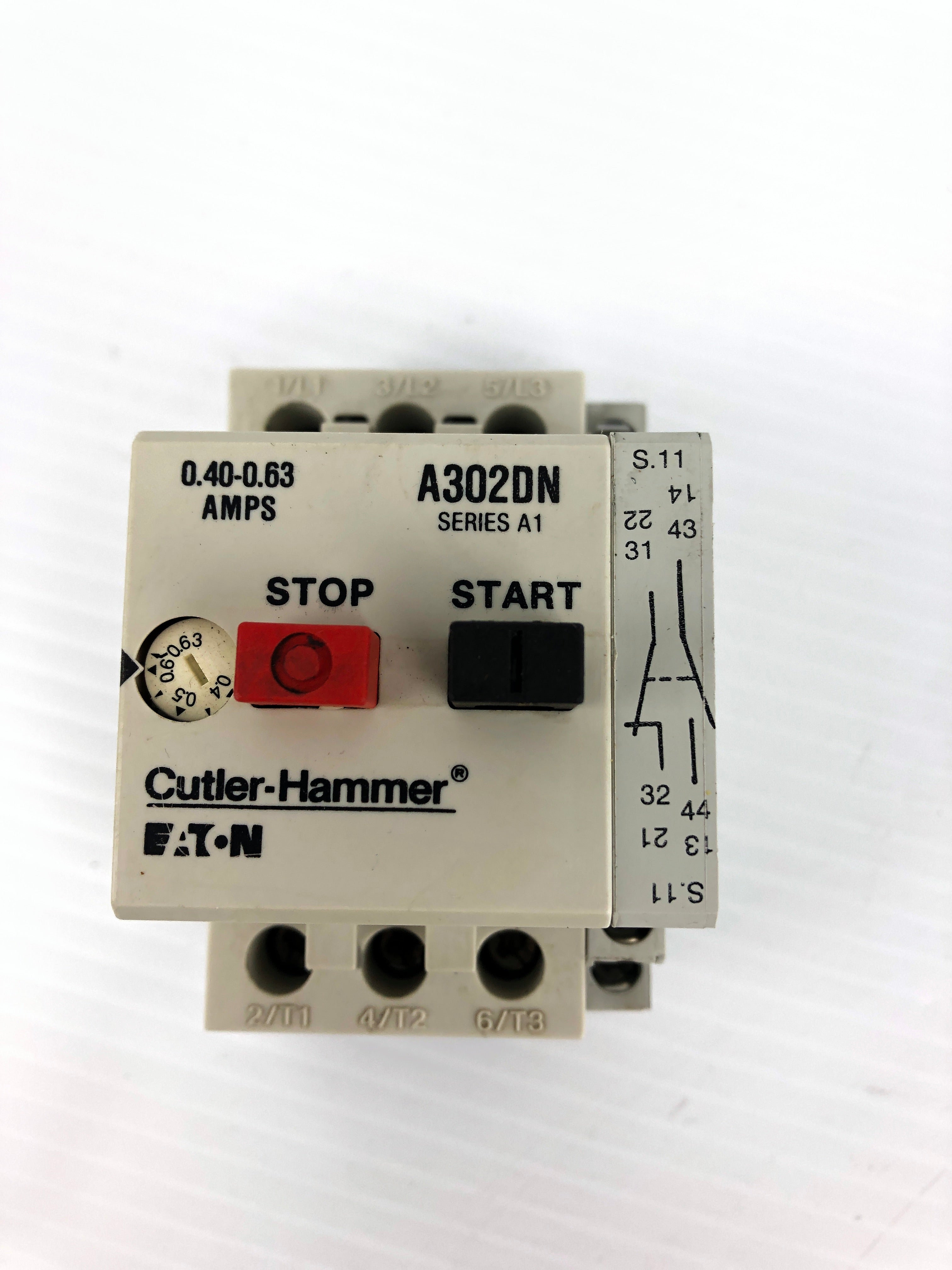 Cutler Hammer A302DN Motor Starter C320MSC3 Series A1 600V 0.40-0.63A