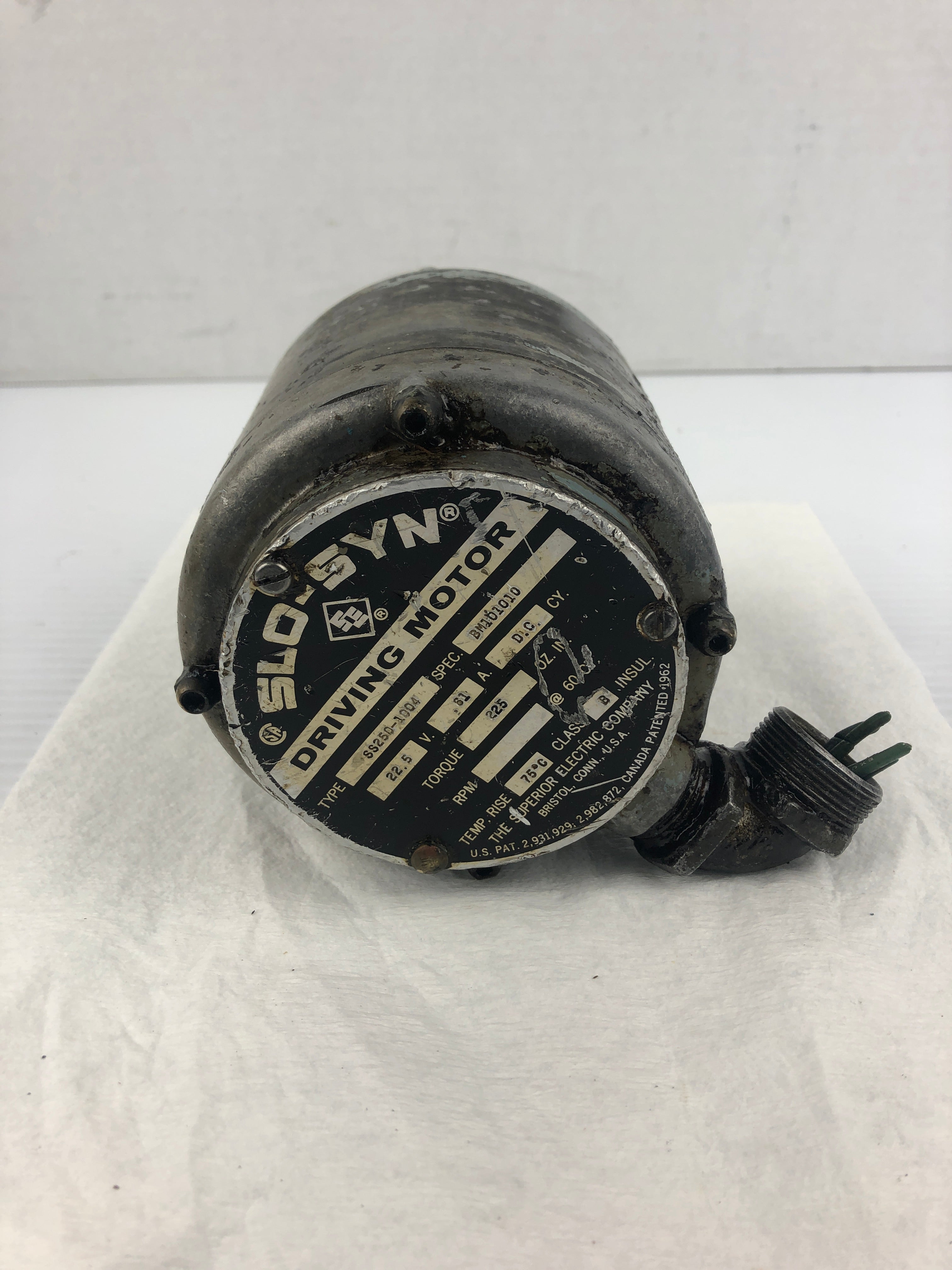 Superior Electric Slo-Syn SS250-1004 Driving Motor 22.5V 0.61A