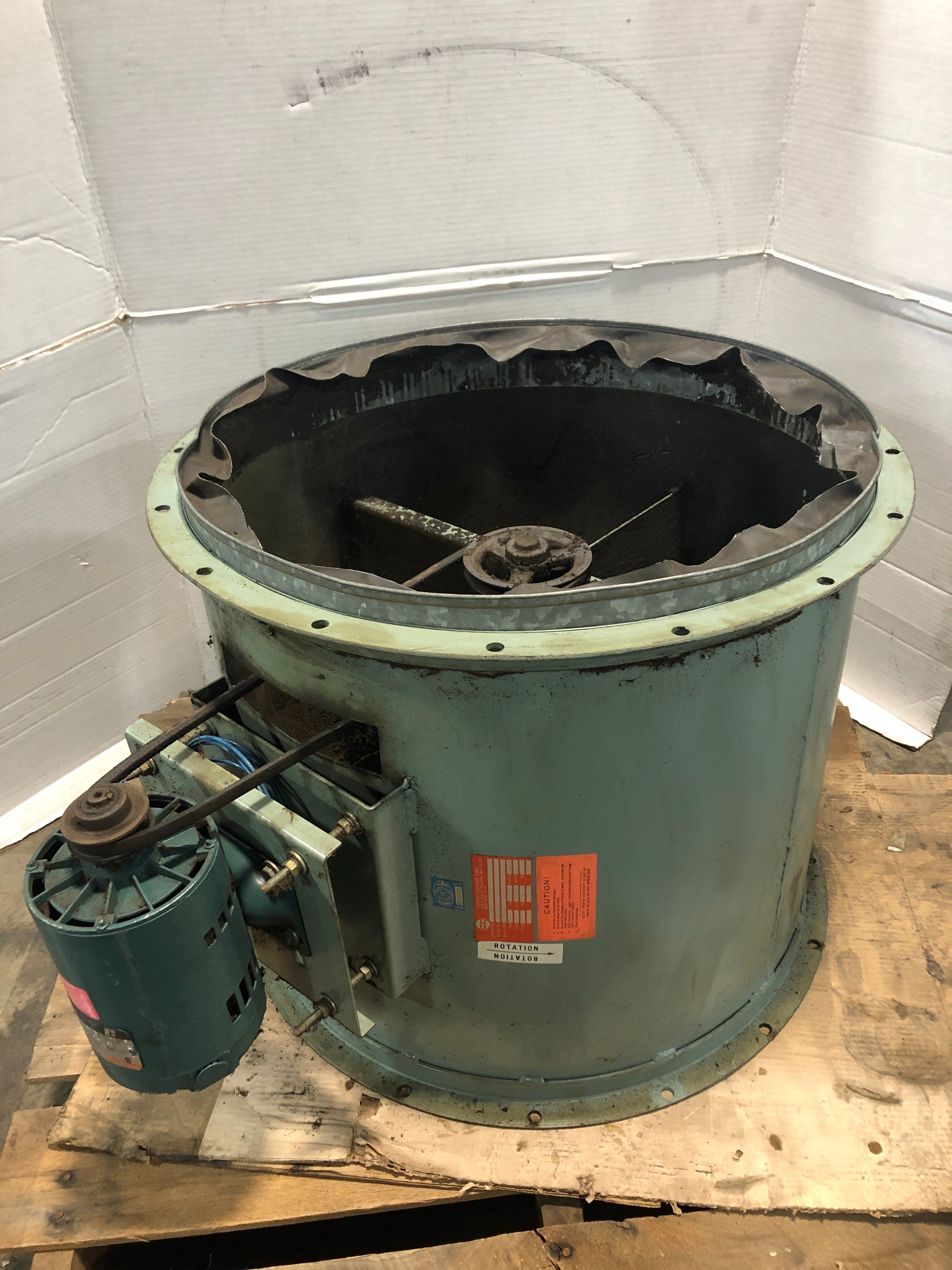 General Resource TAB-24N Tab Tube Axial Belt Drive Fan with 1 HP Motor 1220 RPM