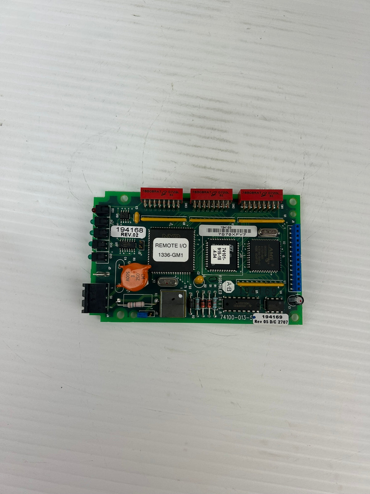 Allen Bradley 74100-013-5-194169 Circuit Board Rev 05 D/C 2707