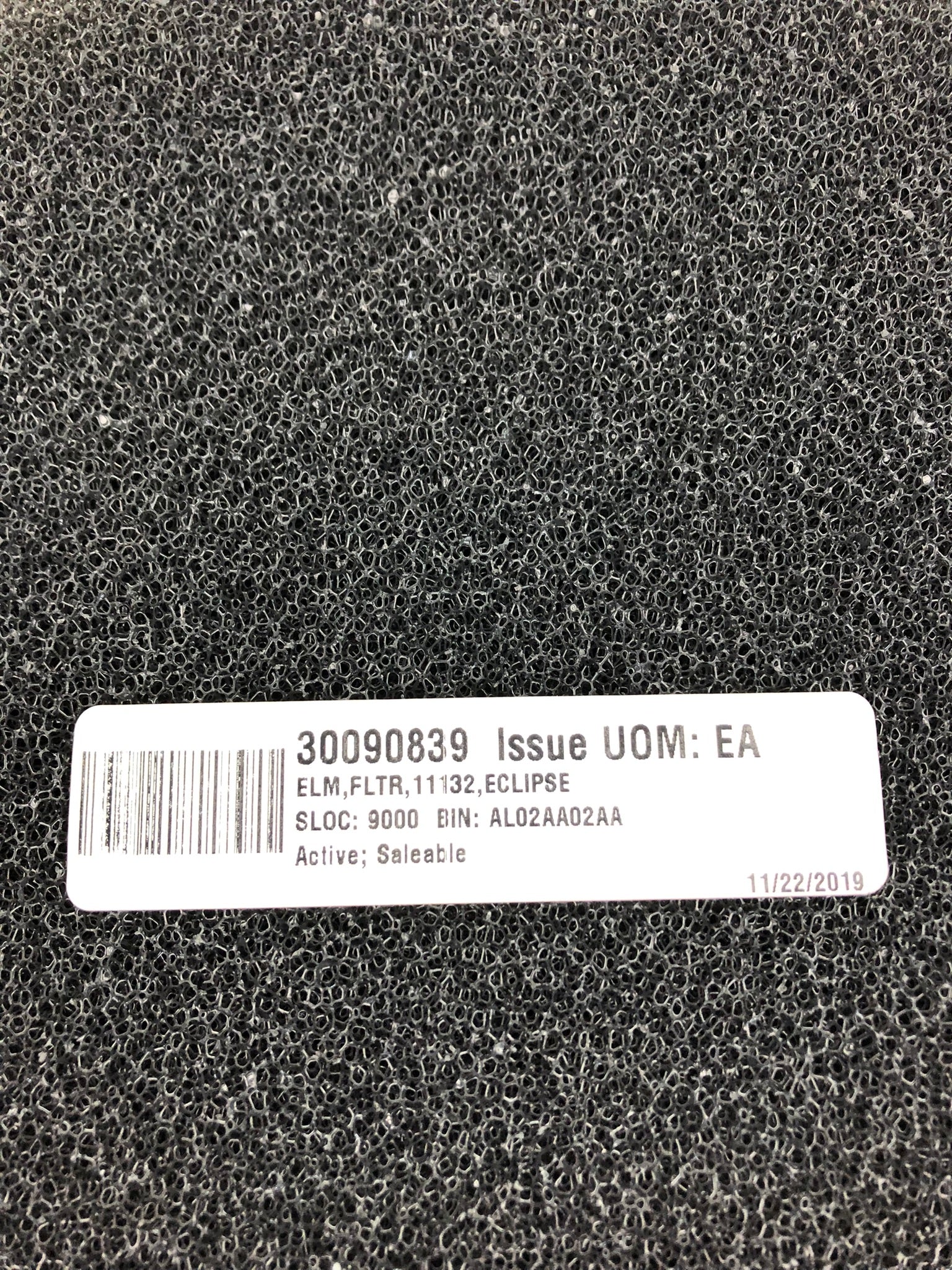 30090839 Filter Round Black