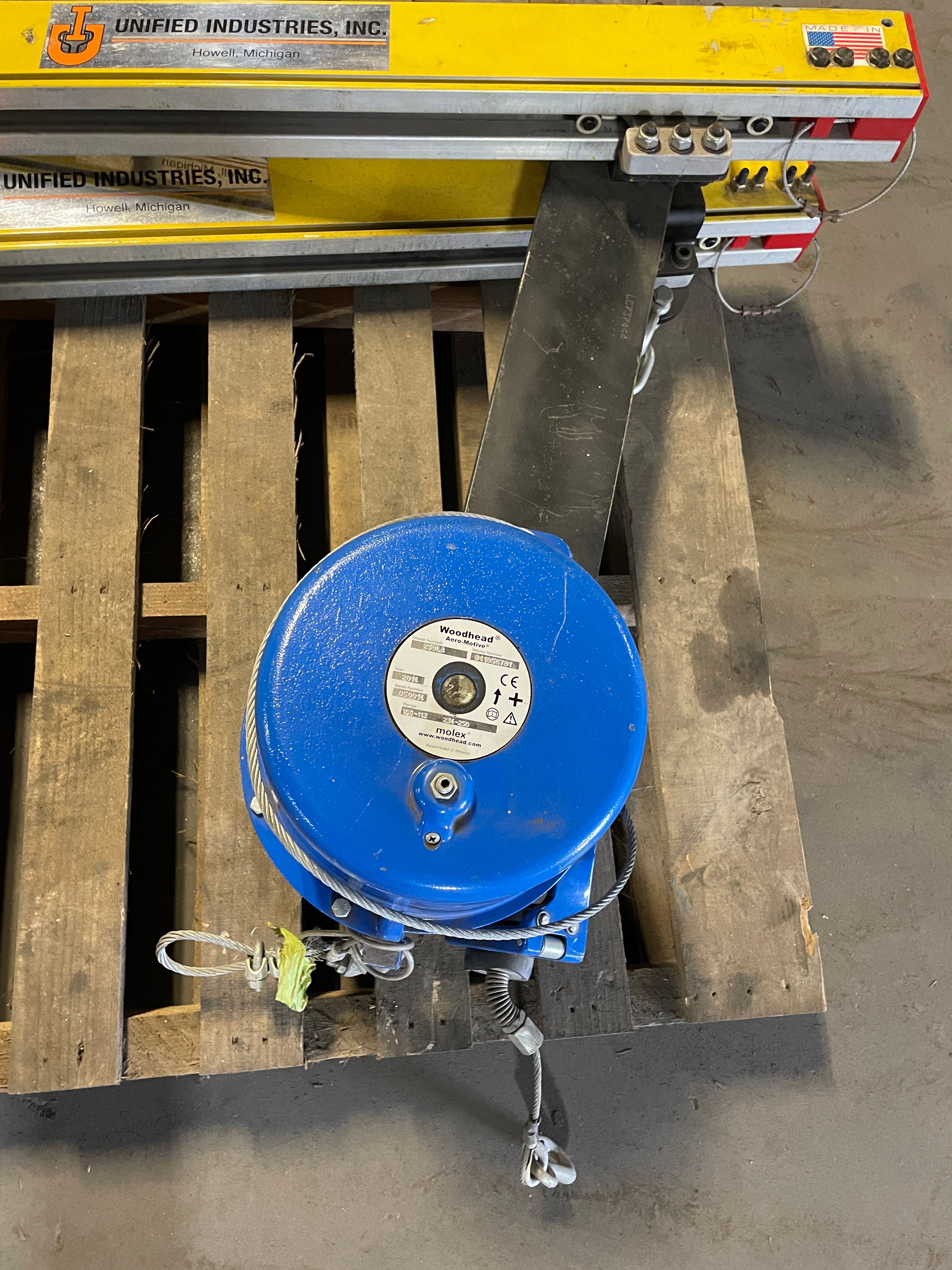 Woodhead 250LA Aero-Motive Molex Balancer Unified Industries Rail 234-250# 2014
