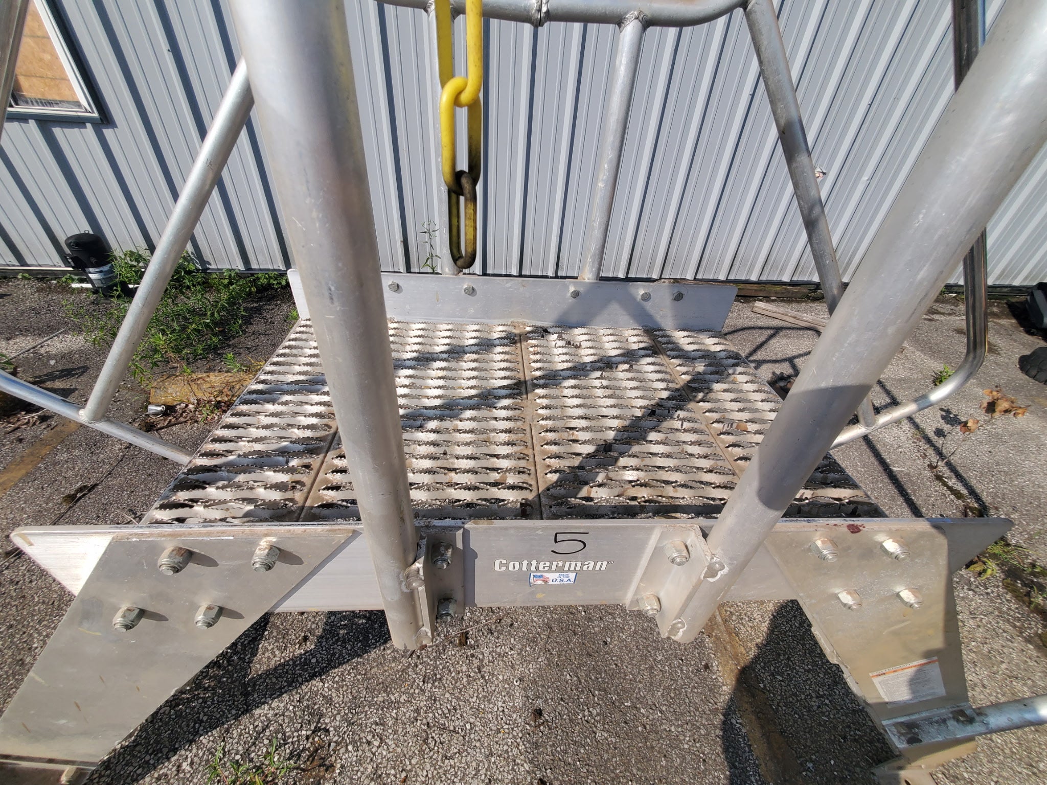 Cotterman Aluminum Crossover Bridge Ladder Platform Stairs & Handrails 91" L