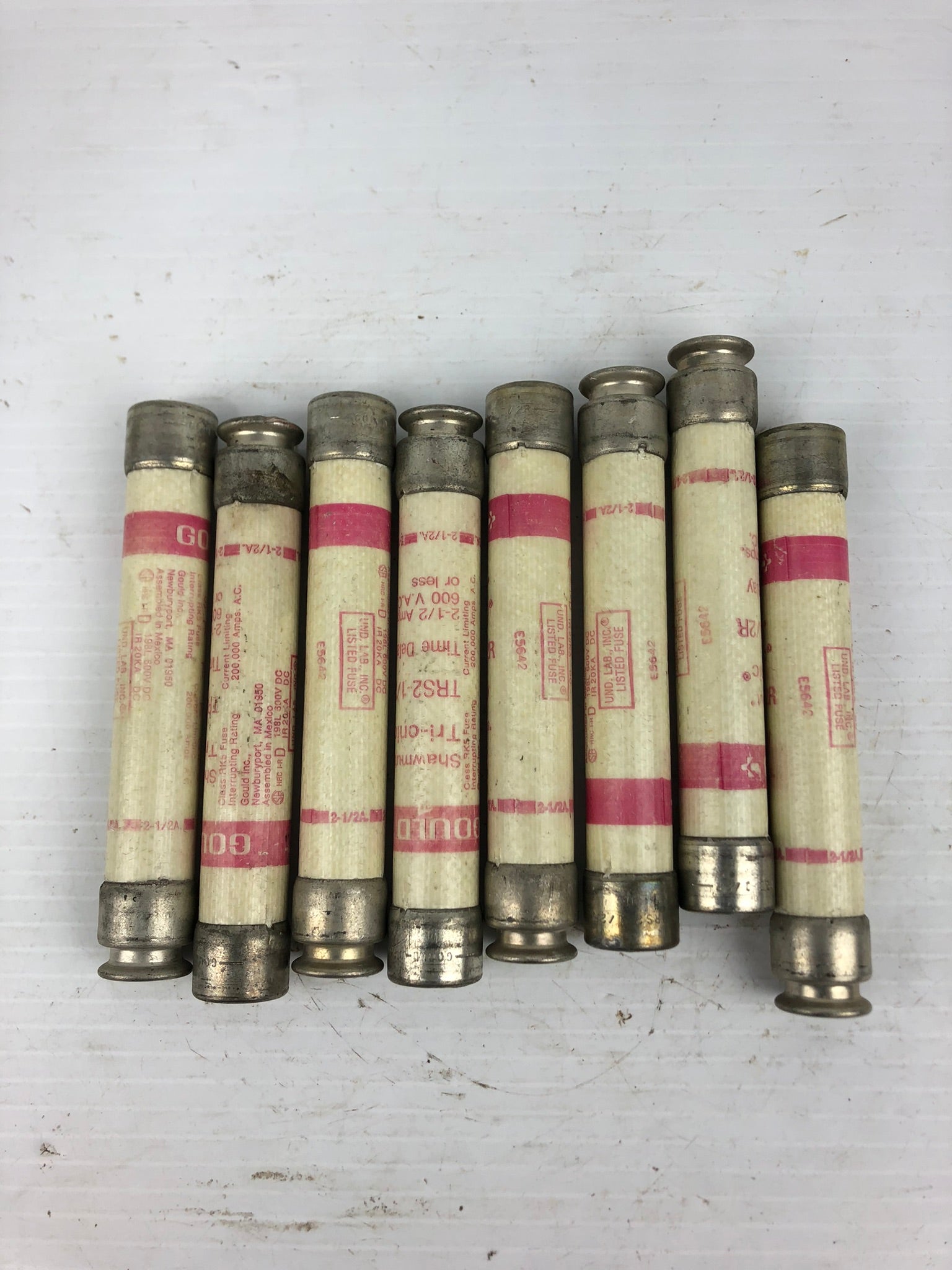 Gould Shawmut TRS2-1/2R Time Delay Fuses - Lot of 8