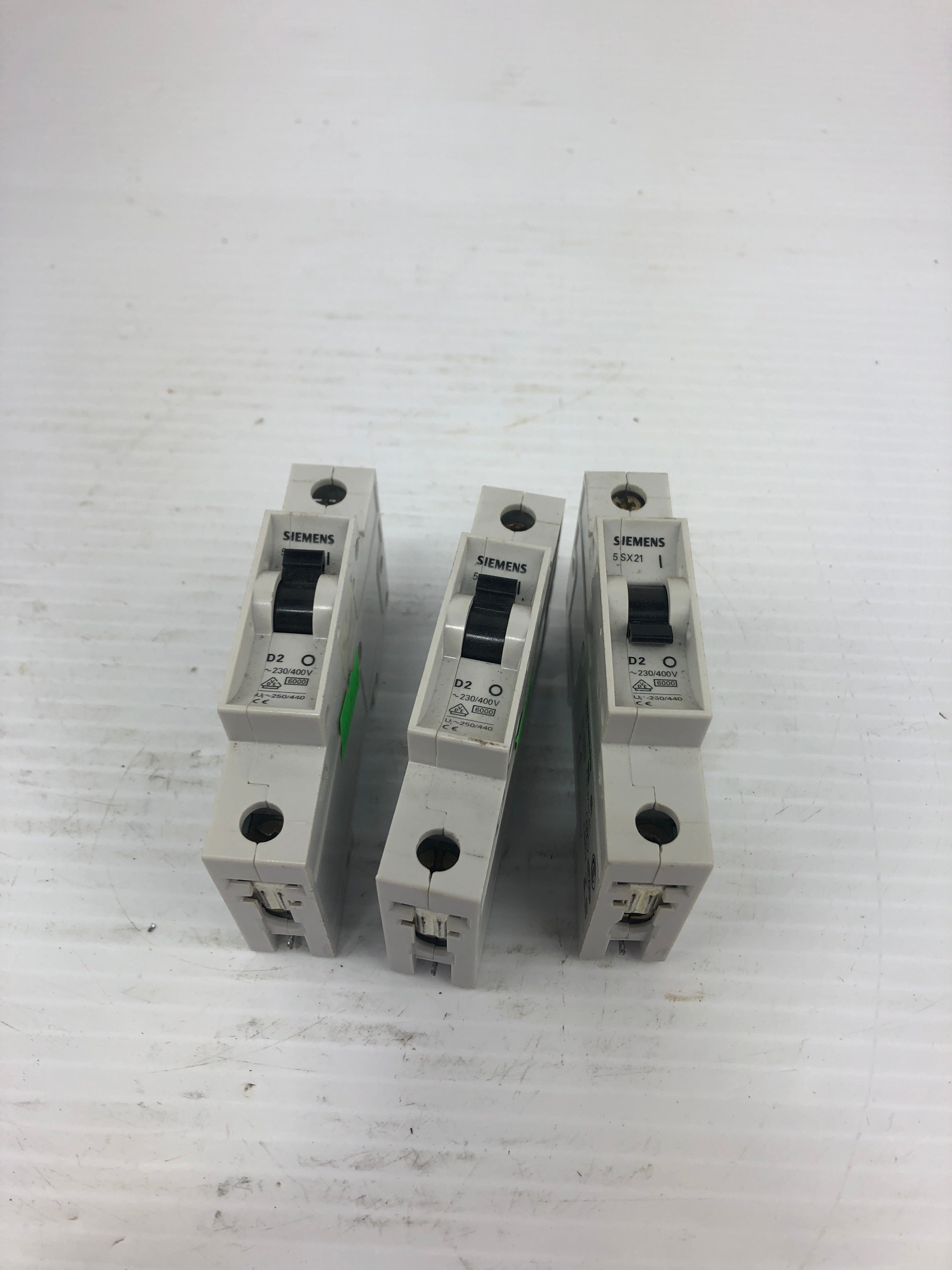Siemens 5SX21 Circuit Breaker D2 230V 5SX9101 - Lot of 3