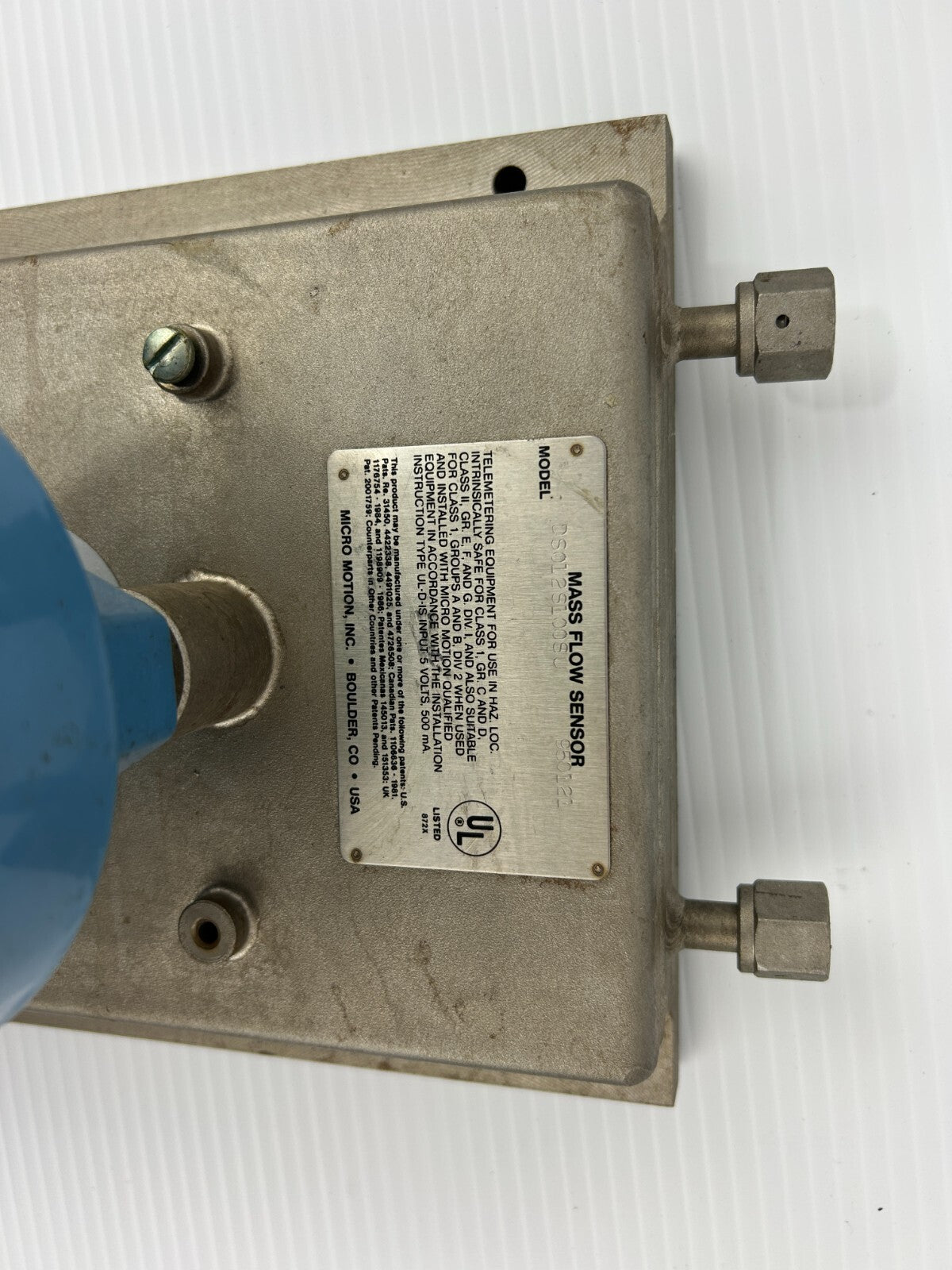 Micro Motion DS012S100SU Mass Flow Sensor Transmitter