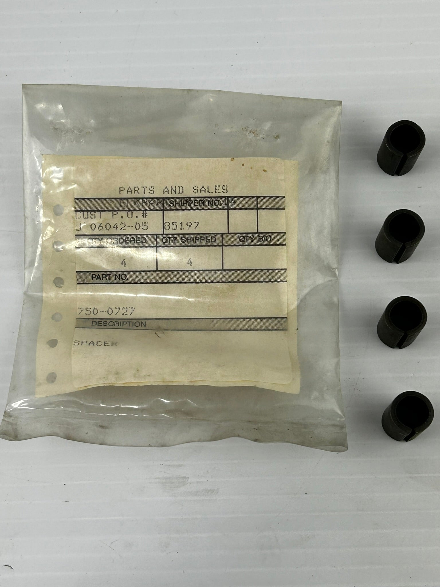 Spacer 750-0727 - Lot of 4