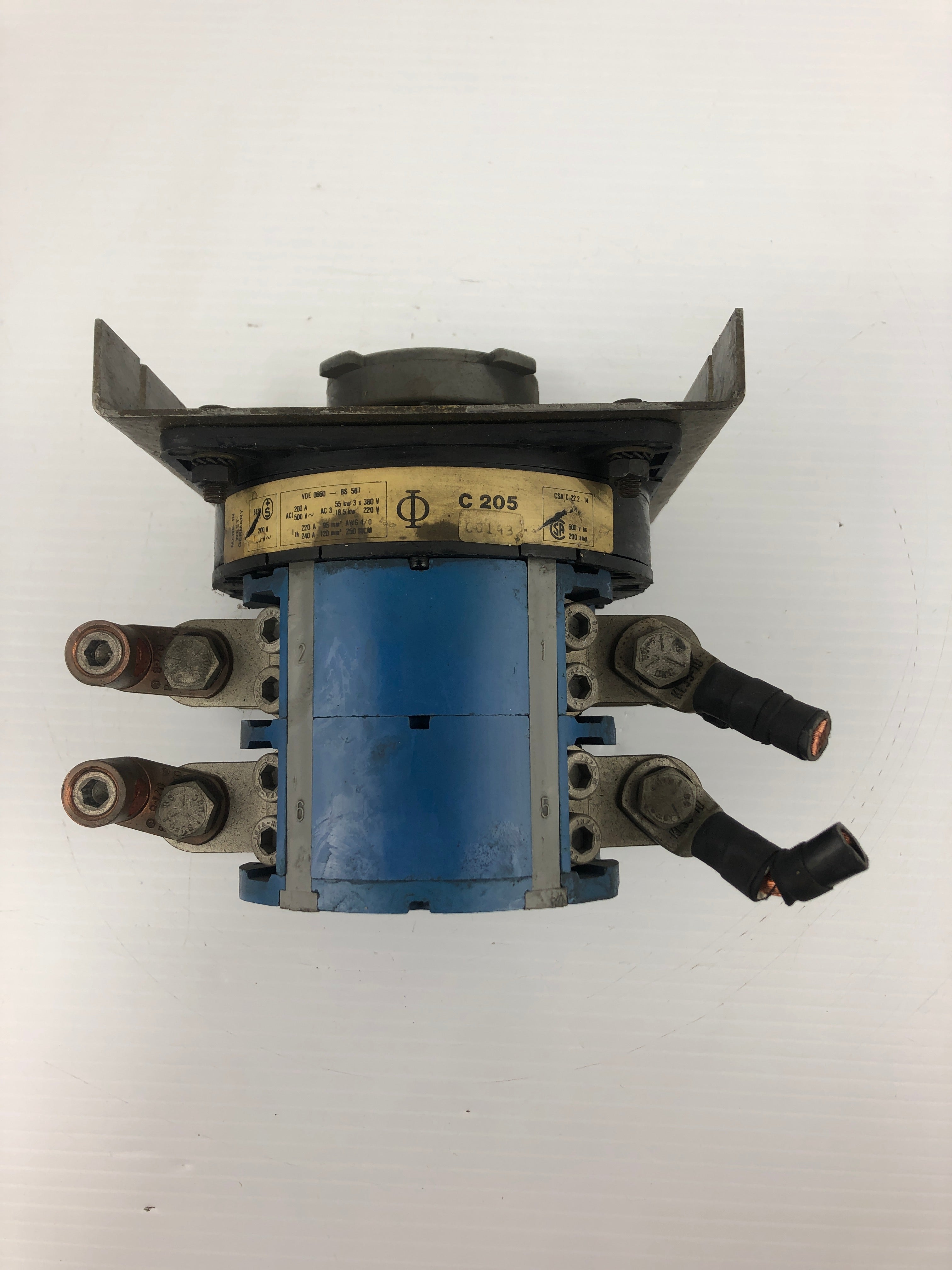 Kraus & Naimer BS 587 Rotary Switch C205 200A 500V