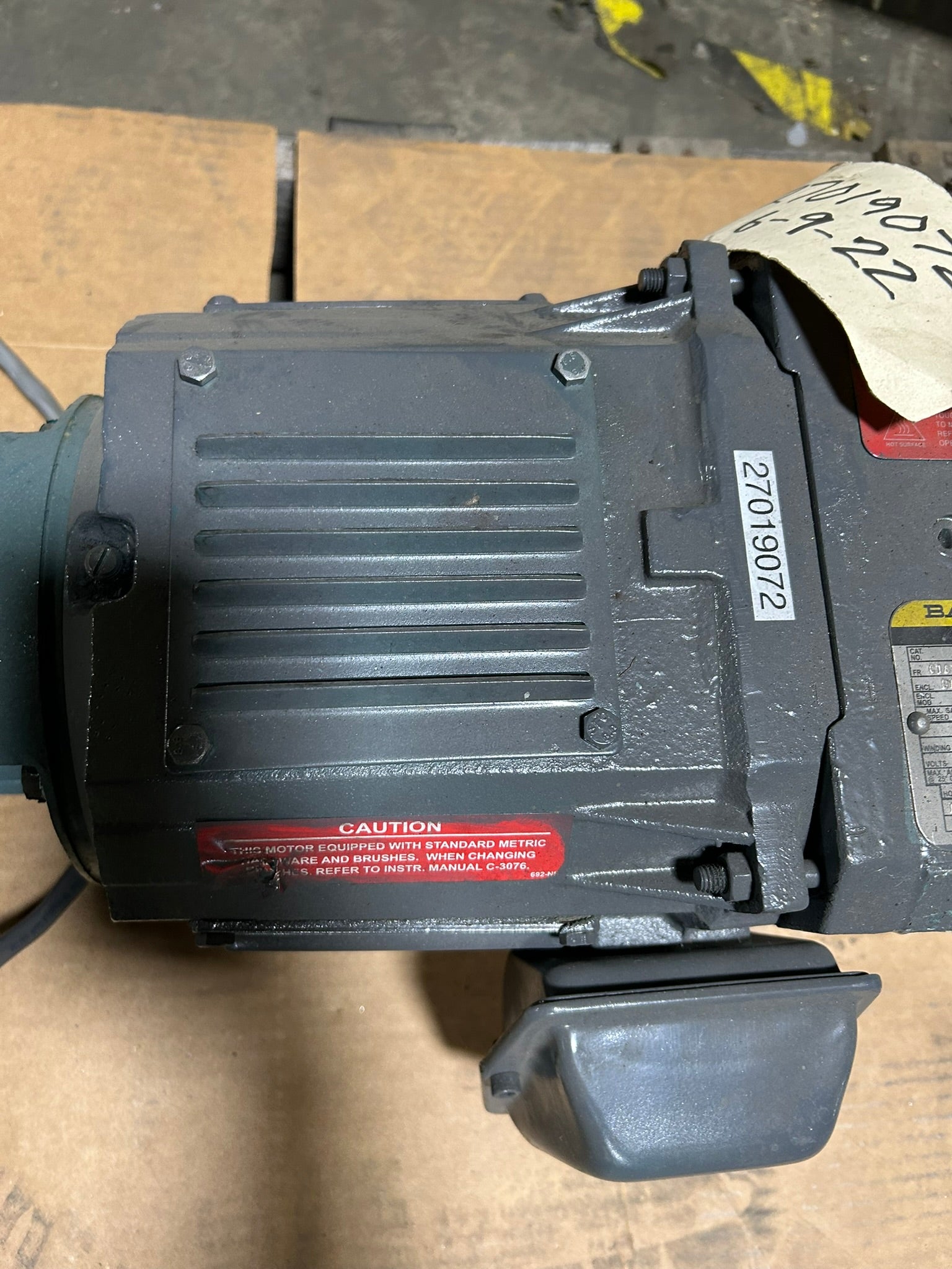 Baldor Reliance 018-A000-0007 Electric Motor with Tamagawa 800123-R FA-Solver