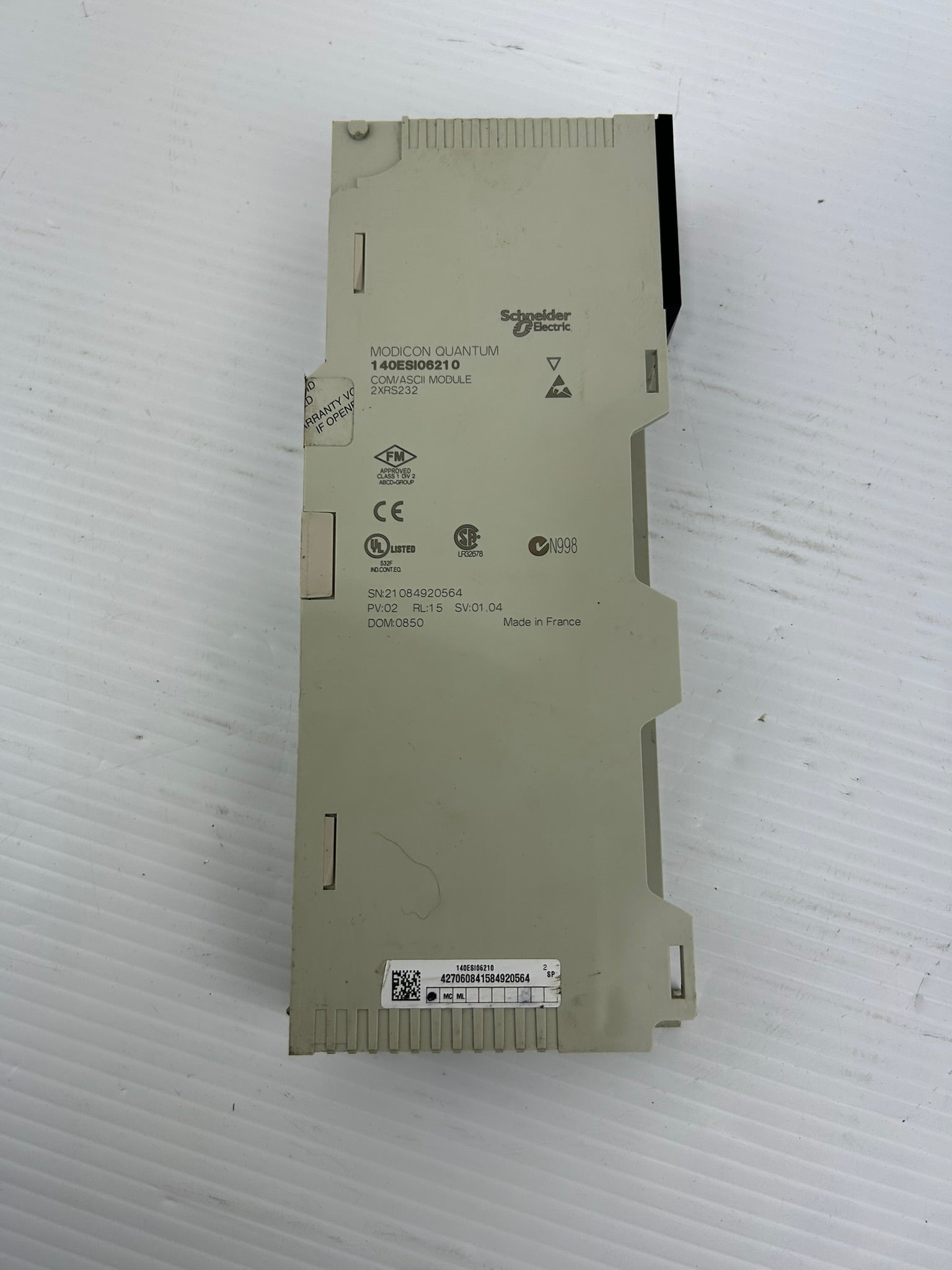 Schneider Electric 140ESI06210 Modicon Quantum Com/ASCII Module 2XRS232