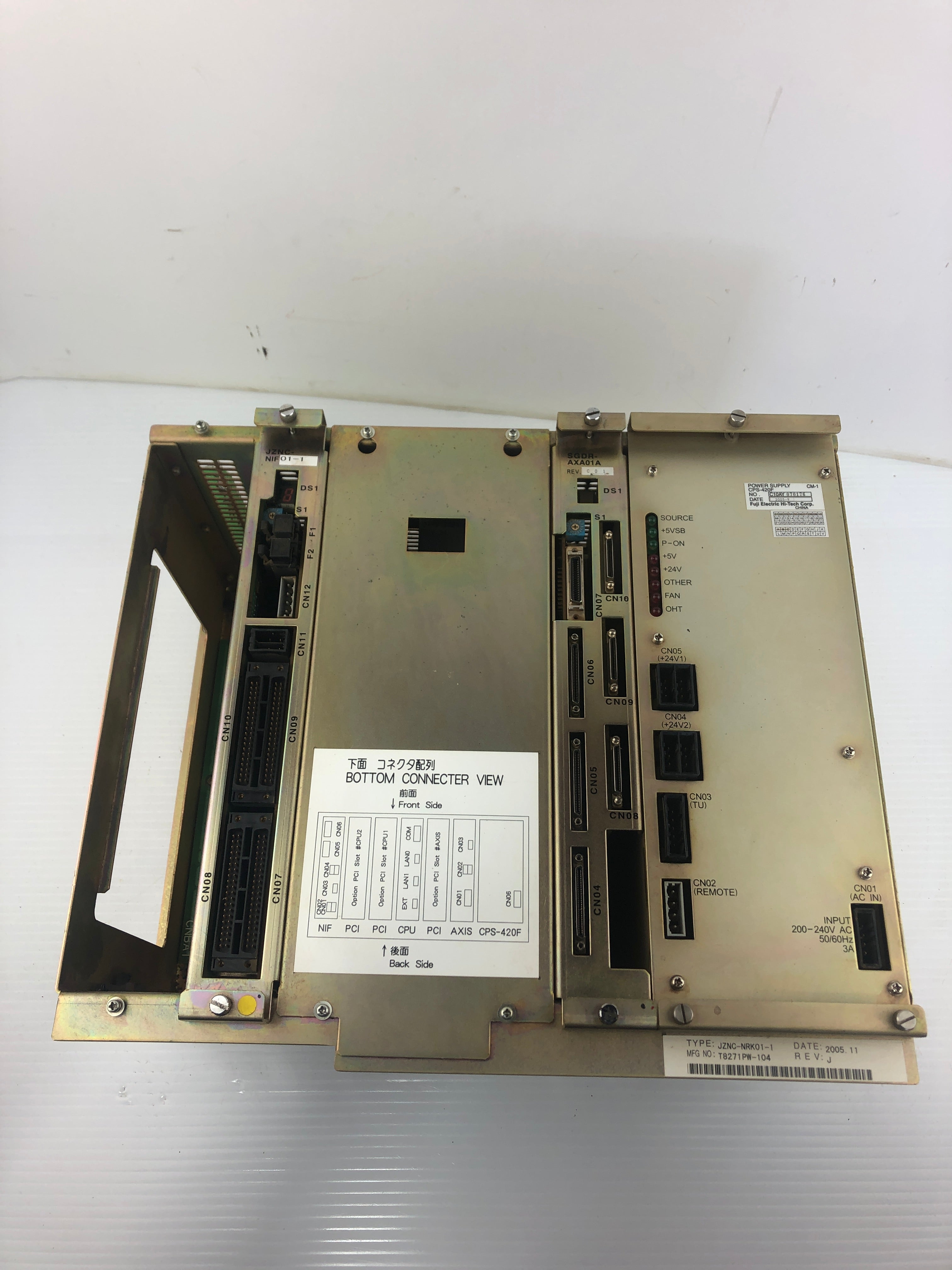 Fuji Electric CPS-420F / Yaskawa Power Supply JZNC-NRK01-1 Rack