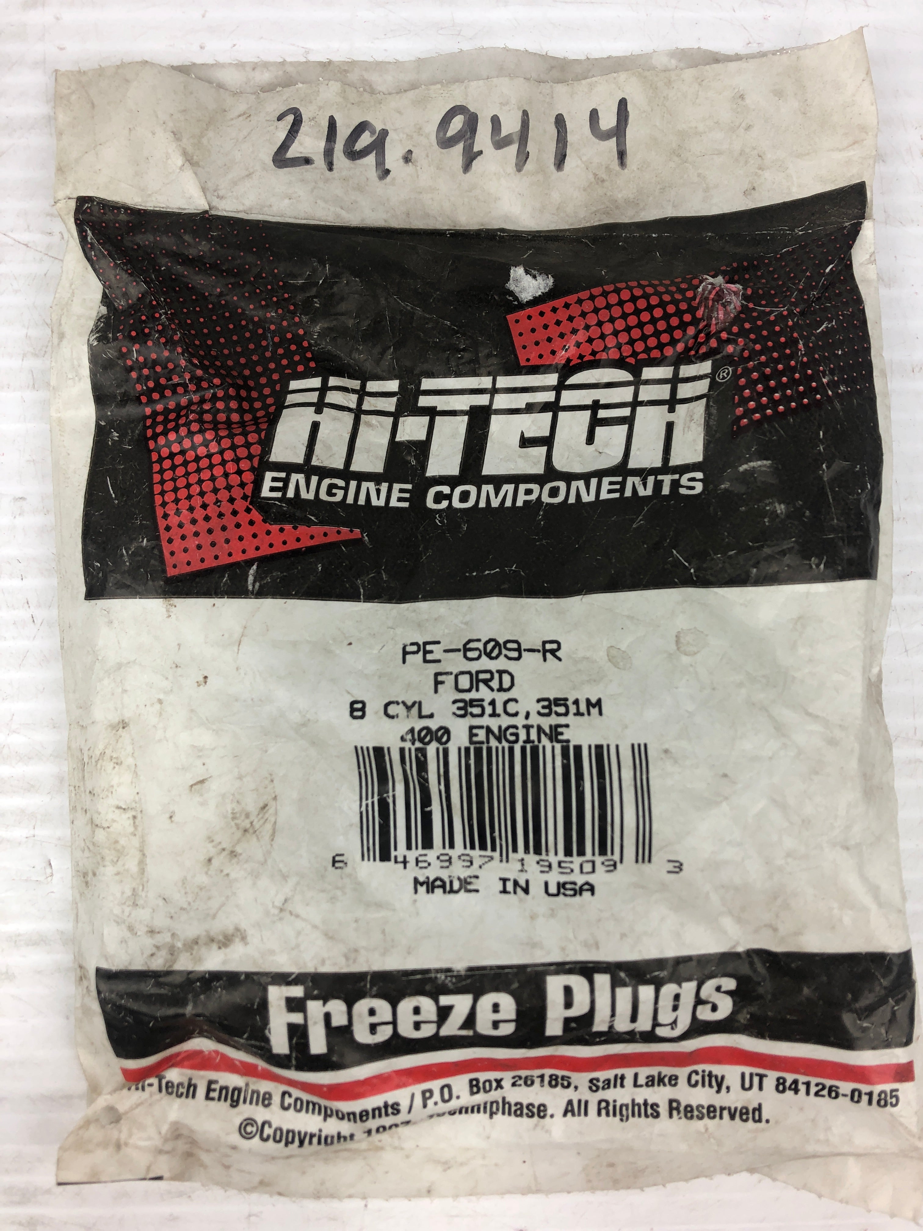 Clevite 219-9414 Hi-Tech Engine Expansion Plug Kit