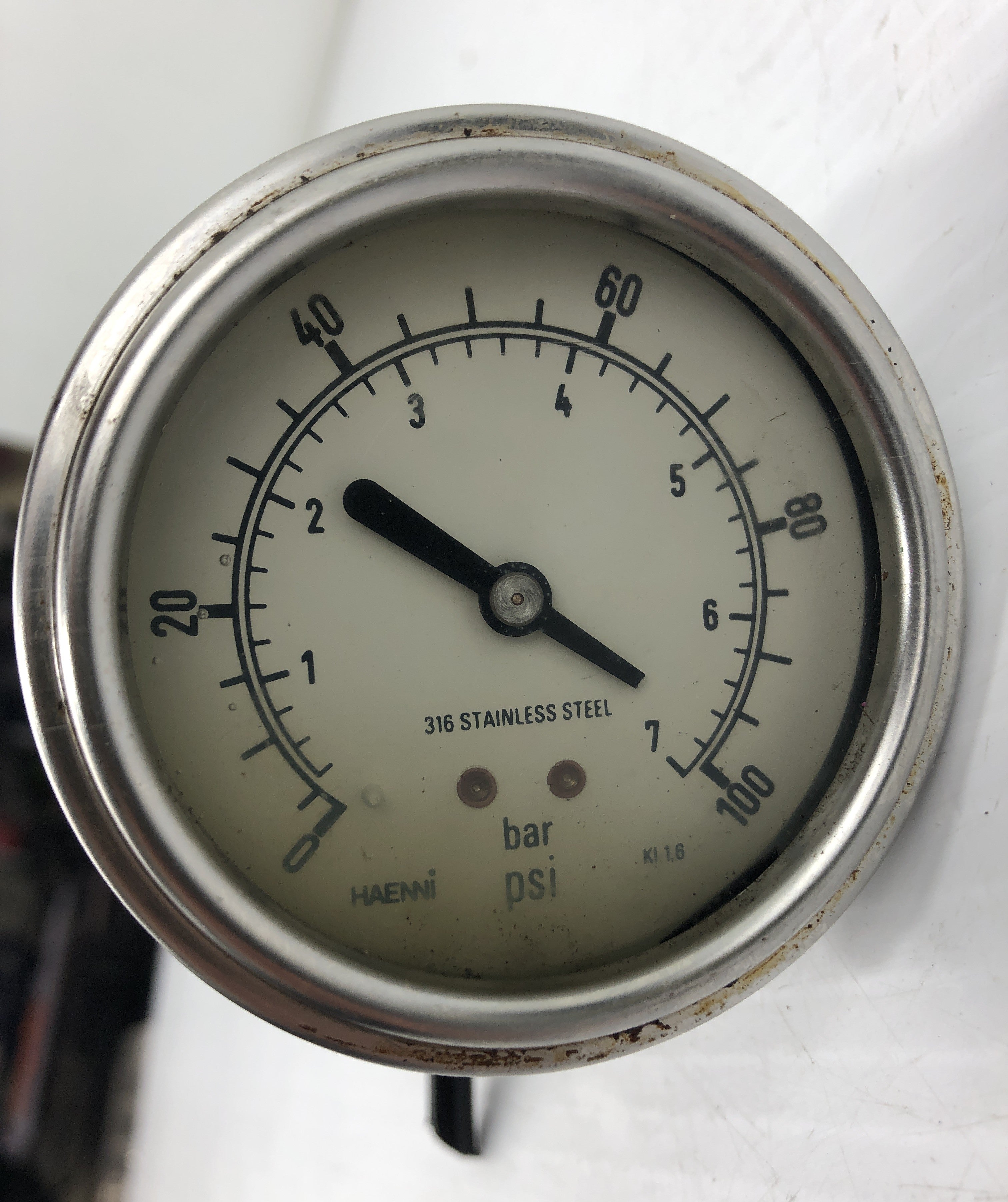Haenni 316 Stainless Steele Gauge 0-100PSI ~2 3/4"