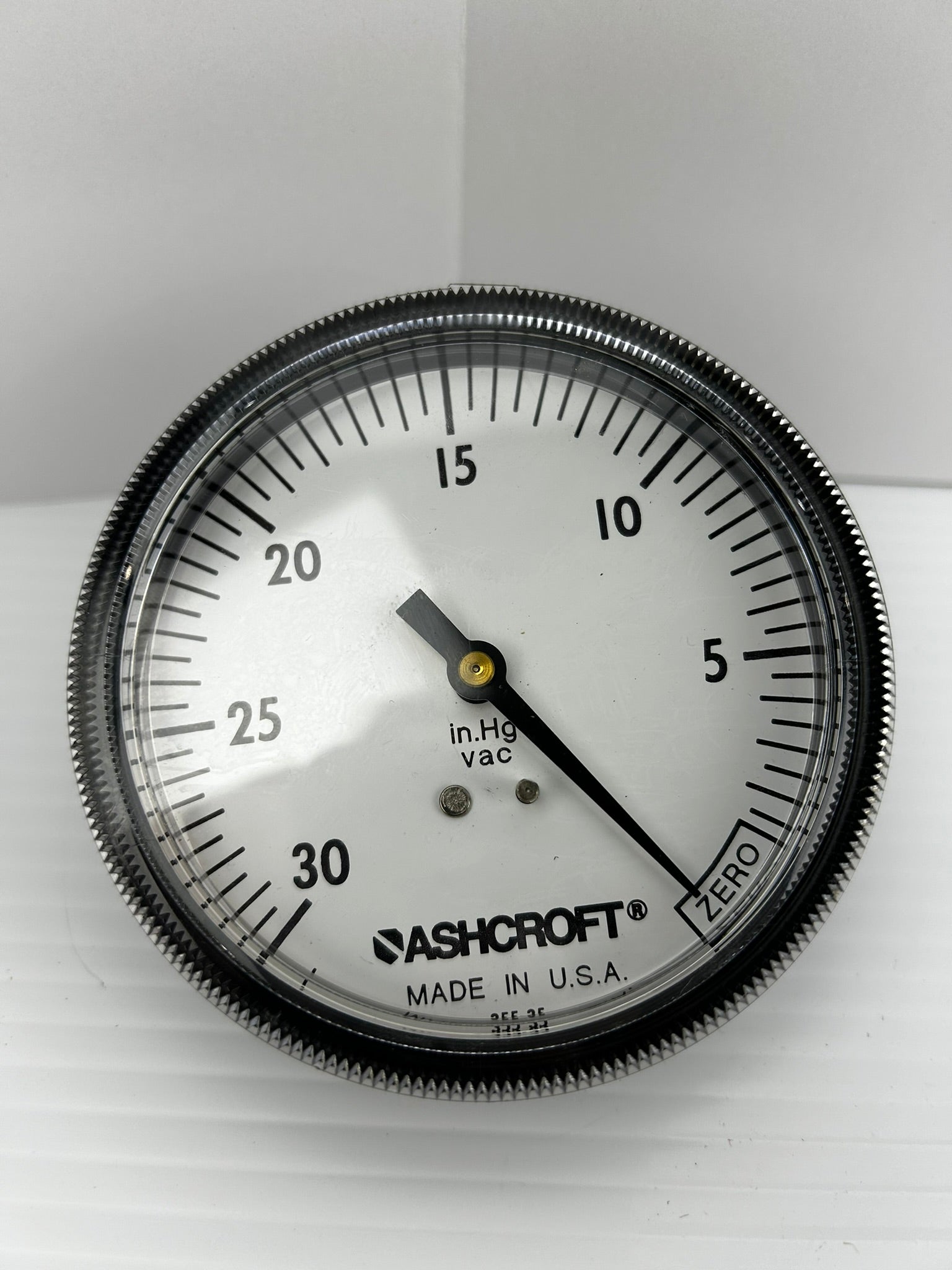 Ashcroft 355-35 Air Pressure Gauge 0-30in. Hg VAC