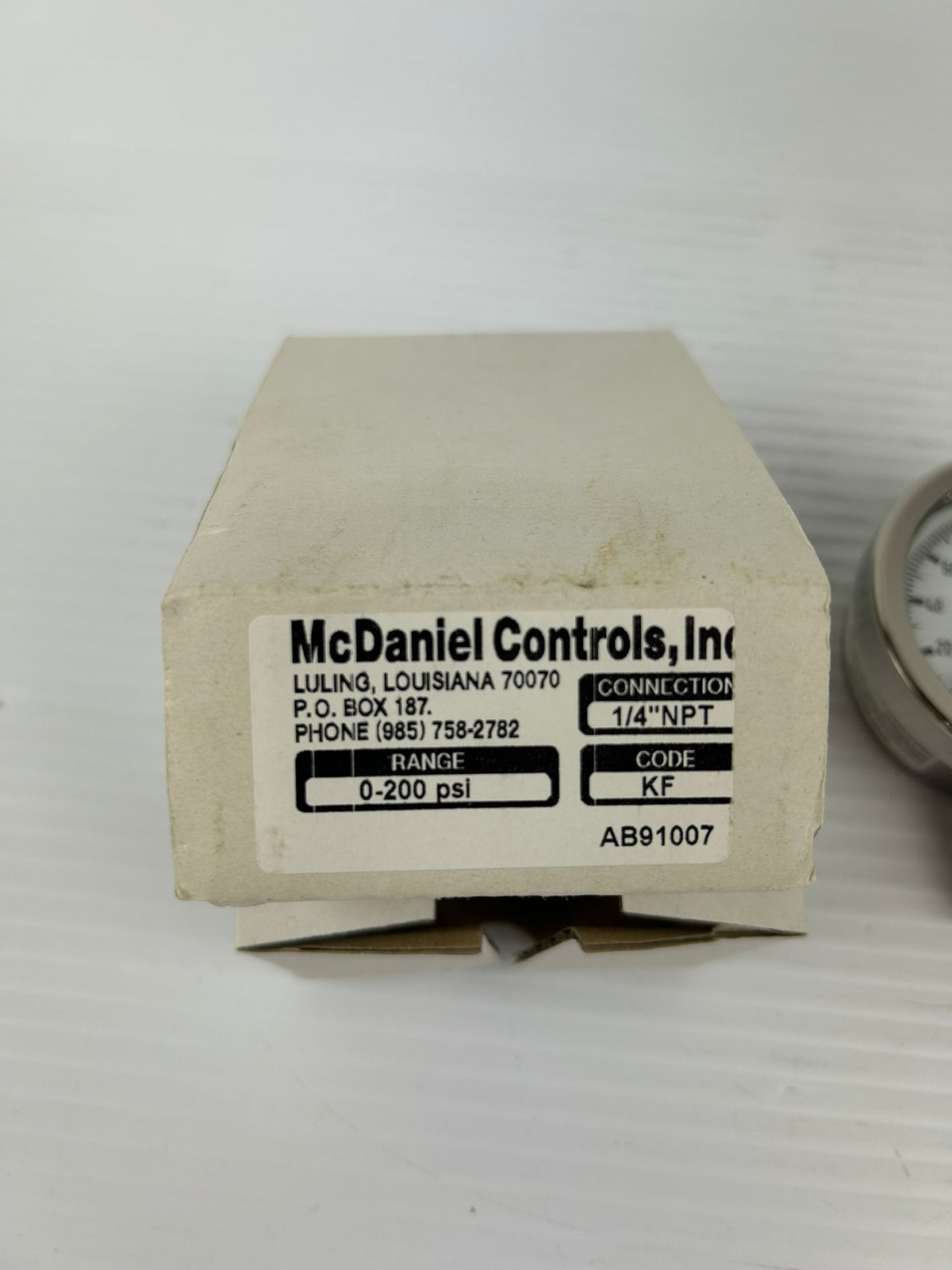 McDaniel Controls AB91007 Pressure Gauge 0-200 PSI 1/4" NPT Connection