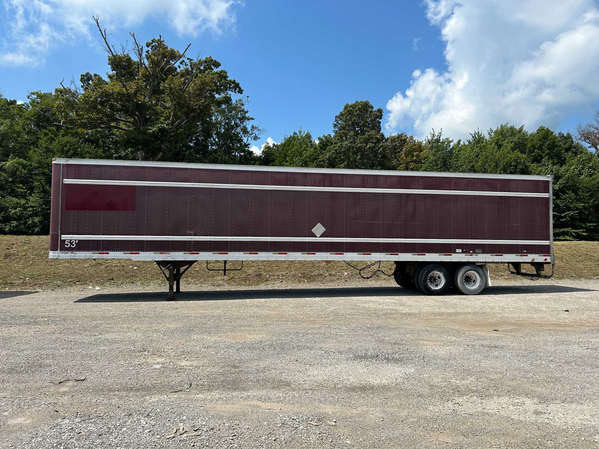 2004 Trailmobile 53' Dry Van Semi Trailer Air Ride Swing Doors 2MN01JAH941001020