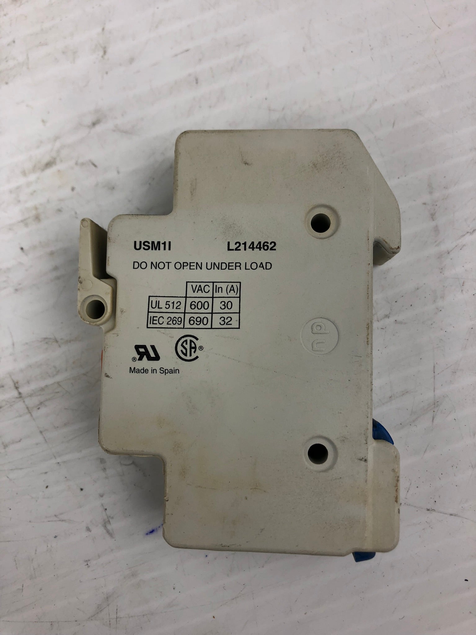 Ferraz Shawmut Ultrasafe Fuse Holder USM1I L214462 600V 30A
