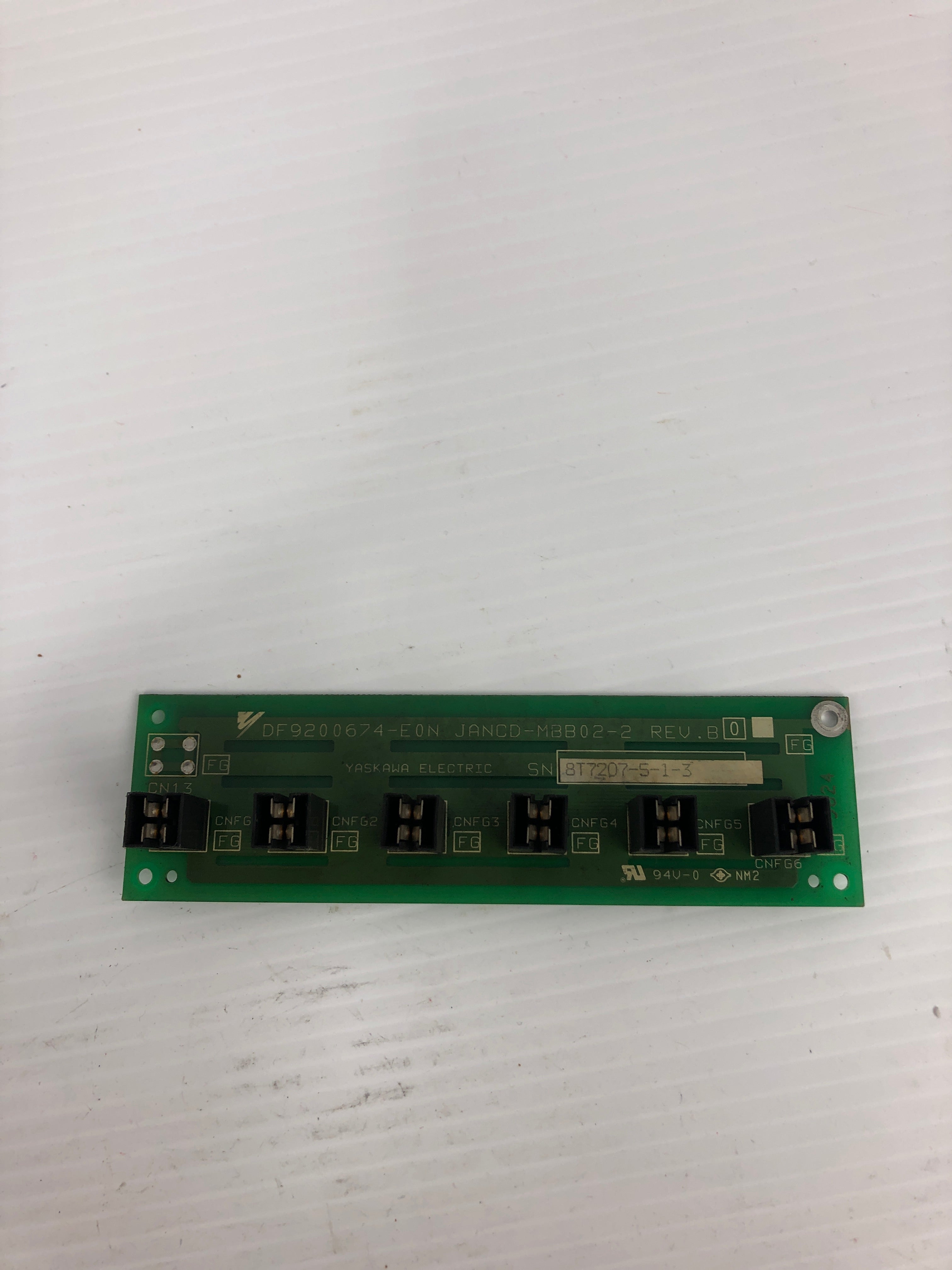Yaskawa Electric DF9200674-E0N Robotic Circuit Board Card JANCD-MBB02-2 Rev B